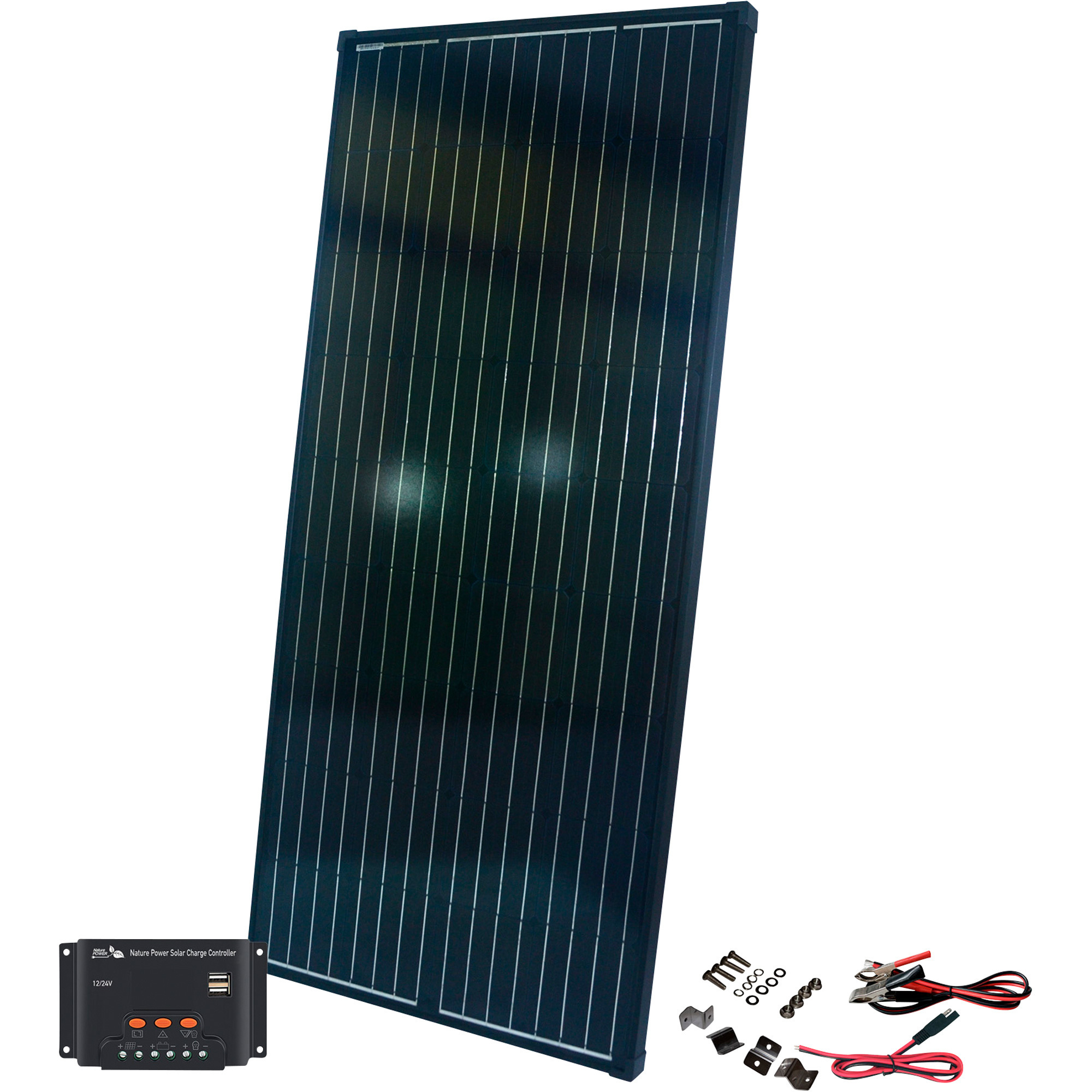 Nature Power Solar Panel with Charge Controller, 215 Watts, Model# 50216