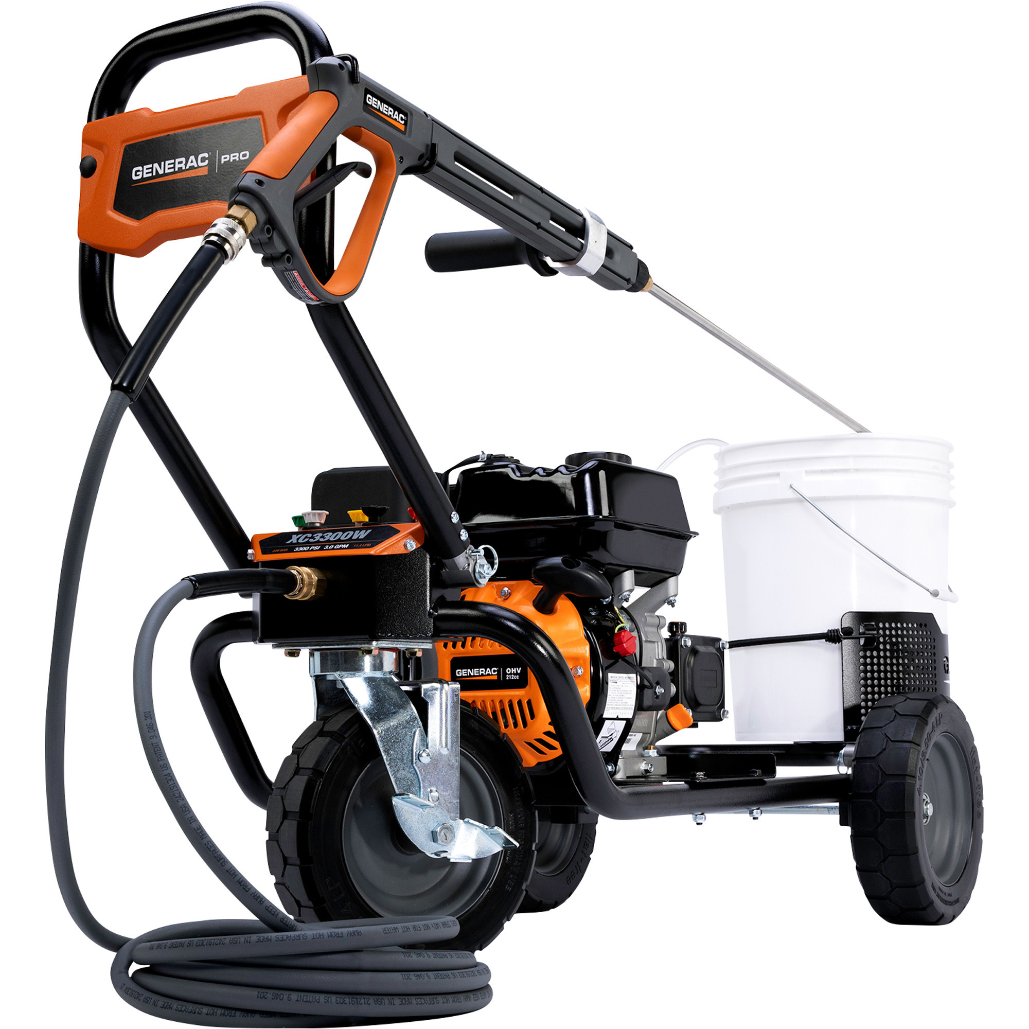 Generac 8870 3300 PSI 3.0 GPM Gas Powered Commercial Grade Pressure Washer