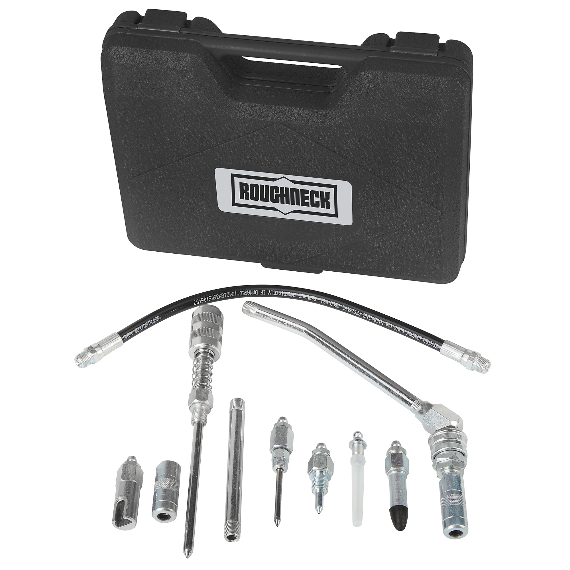 Roughneck 11Piece Grease Gun Accessory Kit — Includes Carrying Case