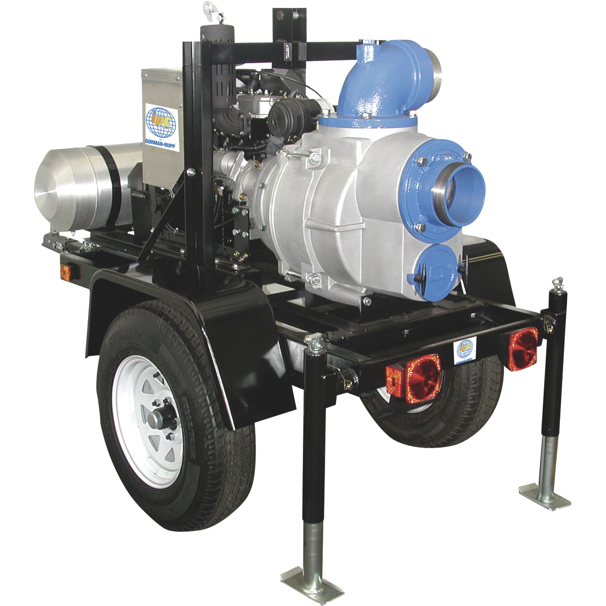 IPT Self-Priming Full Trash Pump, 6in. Ports, 60,000 GPH, 3in. Solids Capacity, 660cc Honda GX660 Engine, Model# 5581-IPT-96
