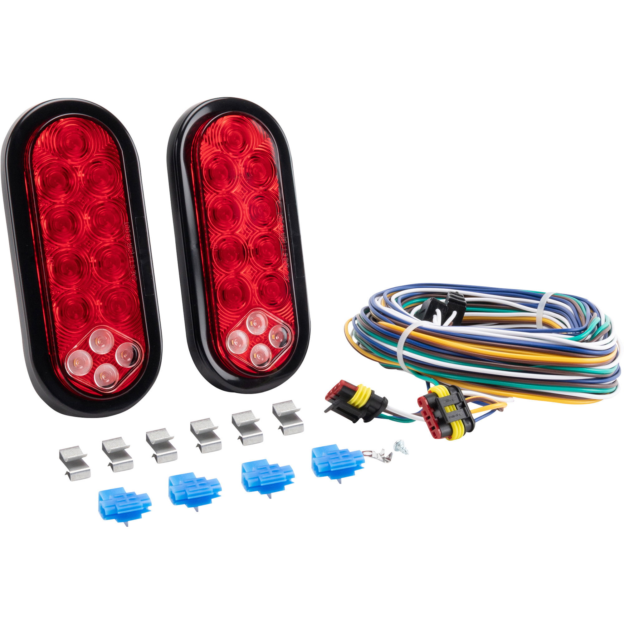Integrated Back Light Hopkins Towing Solutions LED Oval Stop/Tail/Turn Light with Integrated ...