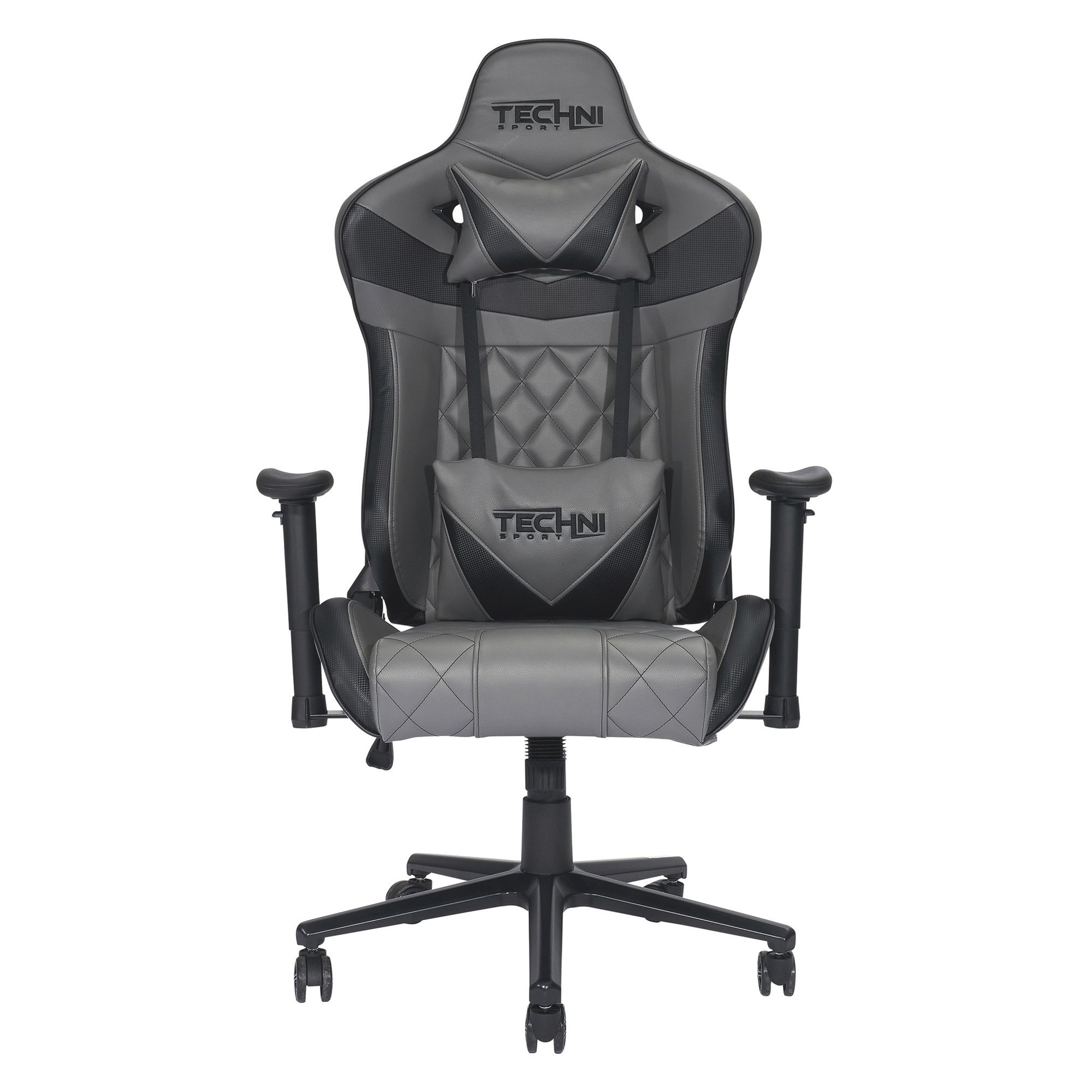 TechniSport TSXL3 Office Gaming Chair Gray 350 Lb. Capacity 27