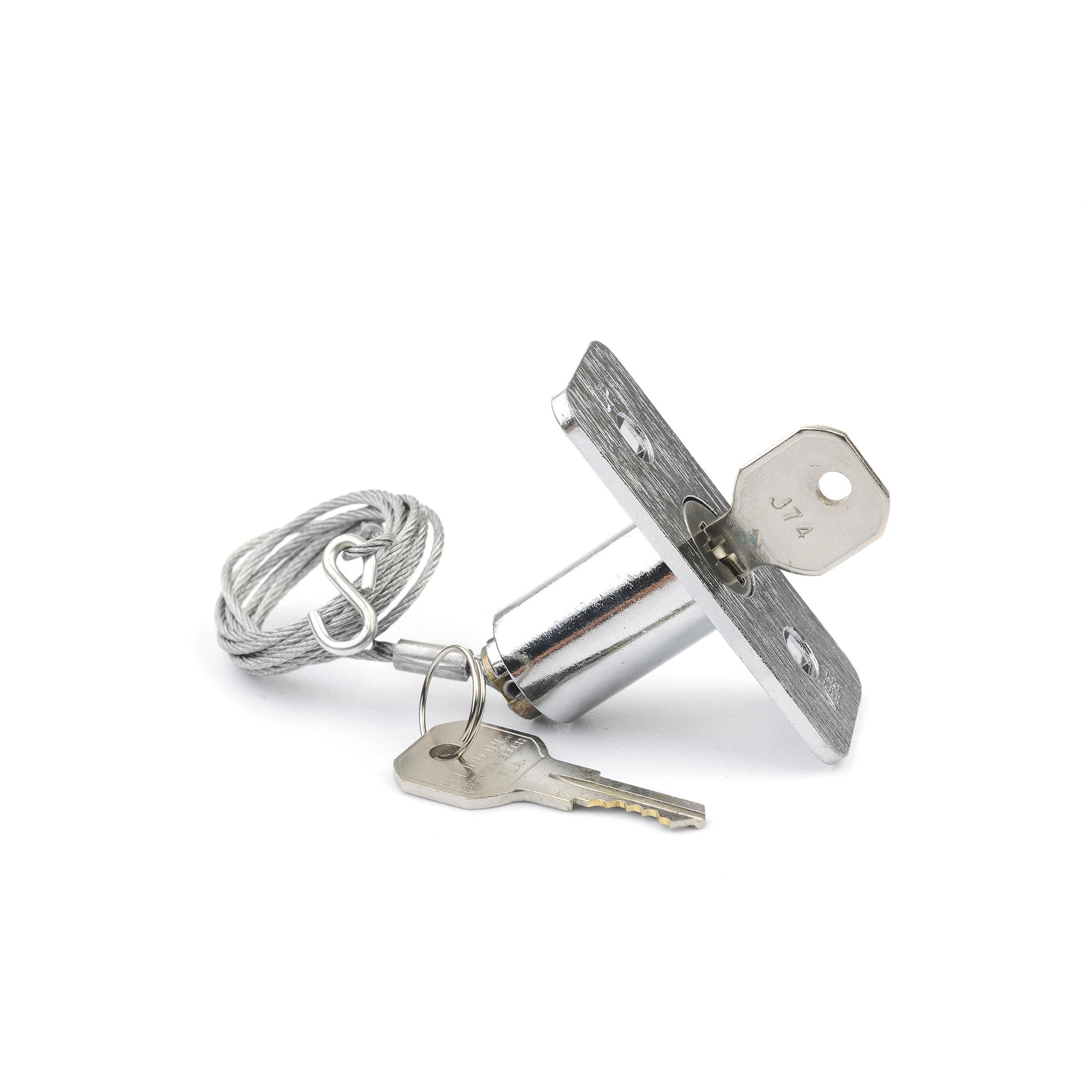 Garage Door Emergency-Release Lock Kit With Keys Steel Wire Metal Quick Release - View #8