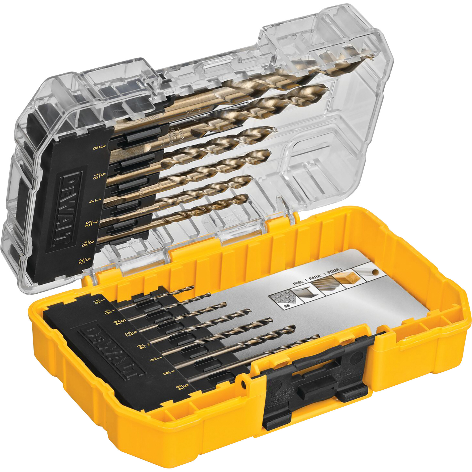 DEWALT Industrial Cobalt Drill Bit Set 14 Pc. with ToughCase