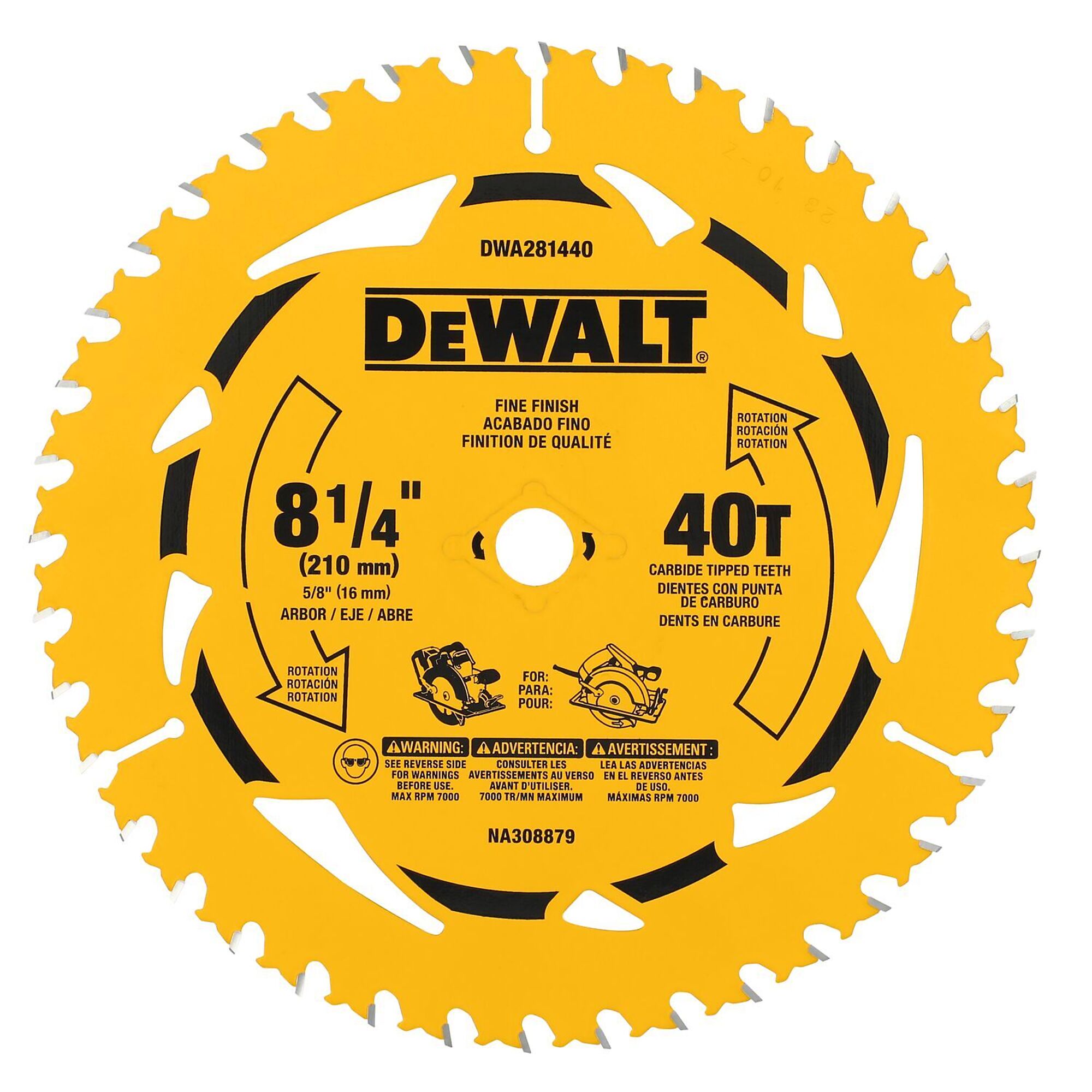 DEWALT 8-1/4in. Table Saw Blade, 40T, Model# DWA181440 | Northern Tool
