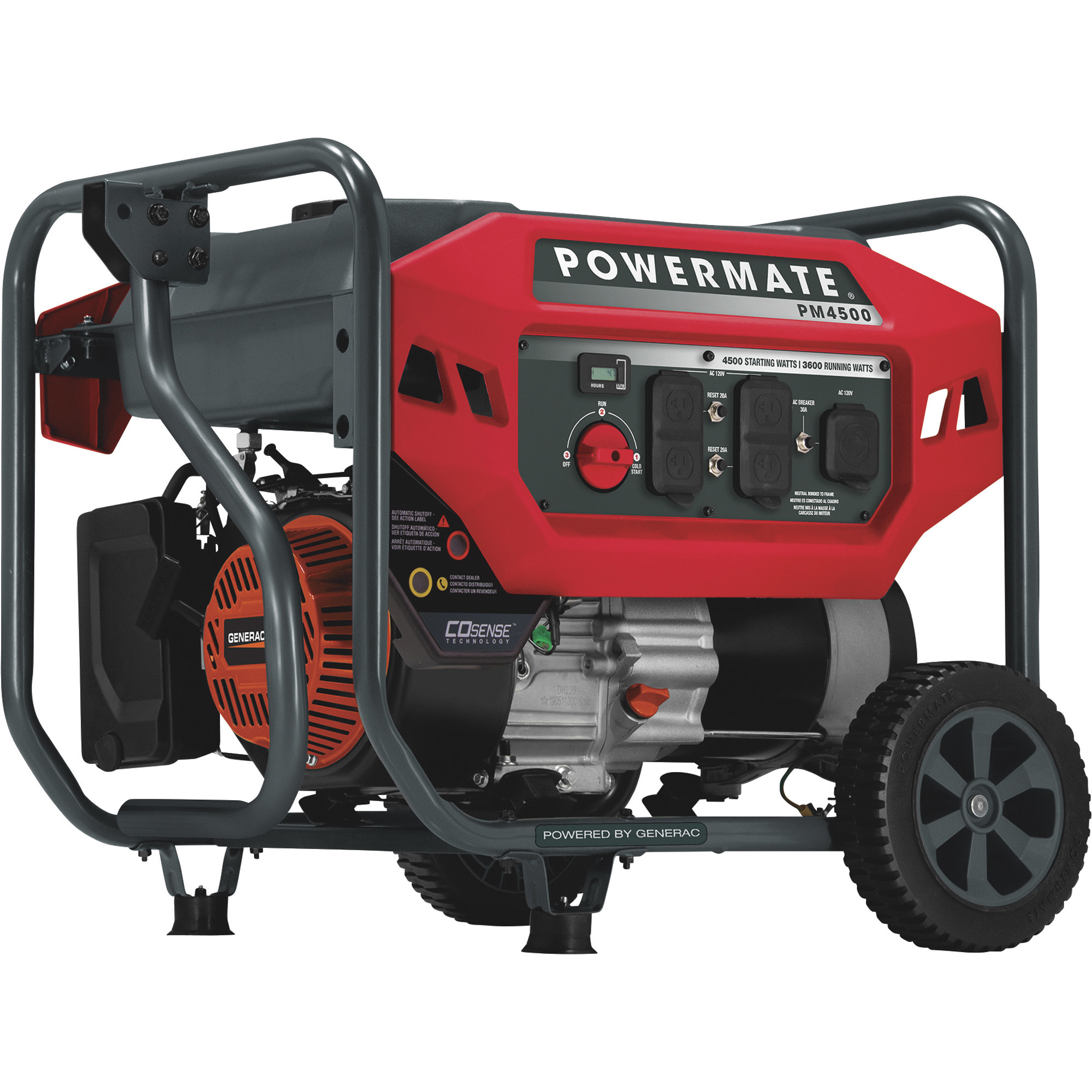 Powermate Portable Generator — 4500 Surge Watts, 3600 Rated Watts, CARB ...