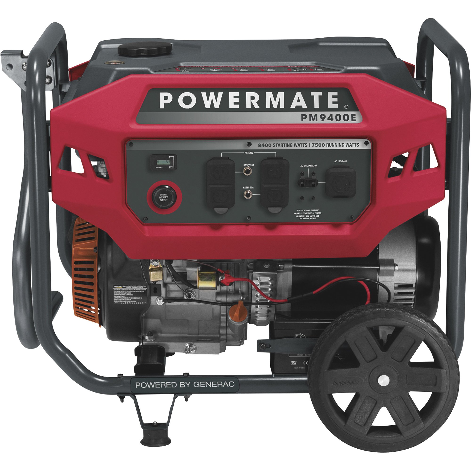 Powermate Portable Generator — 9400 Surge Watts, 7500 Rated Watts ...