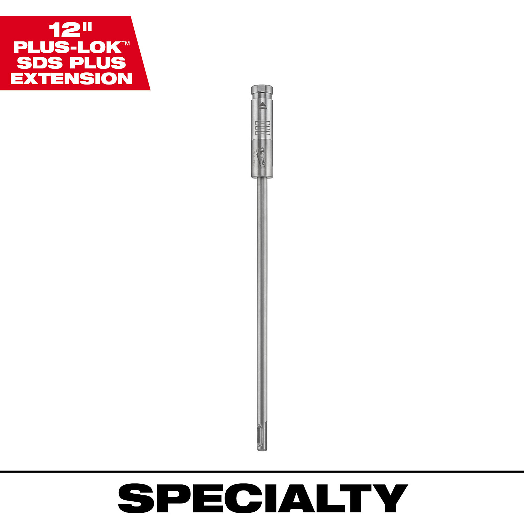 Milwaukee 12in. PLUS-LOK SDS Plus Extension, Model# 48-20-6940