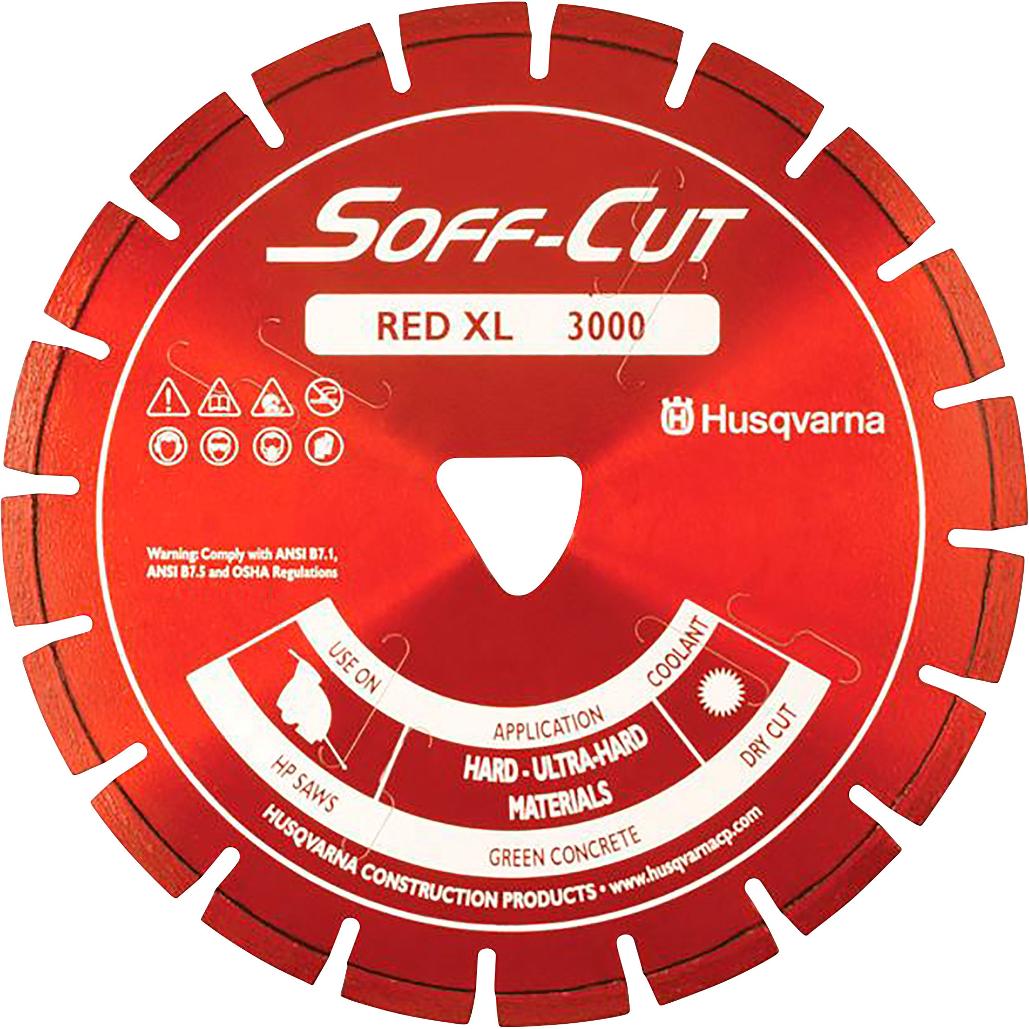 Husqvarna 6in. Soff-Cut Diamond Blade, Model# XL6-3000