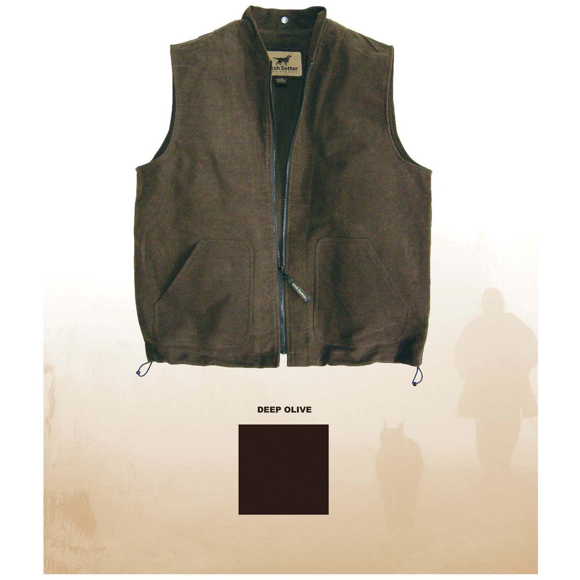 Irish Setter Moleskin Liner Vest — Medium, Deep Olive | Northern Tool