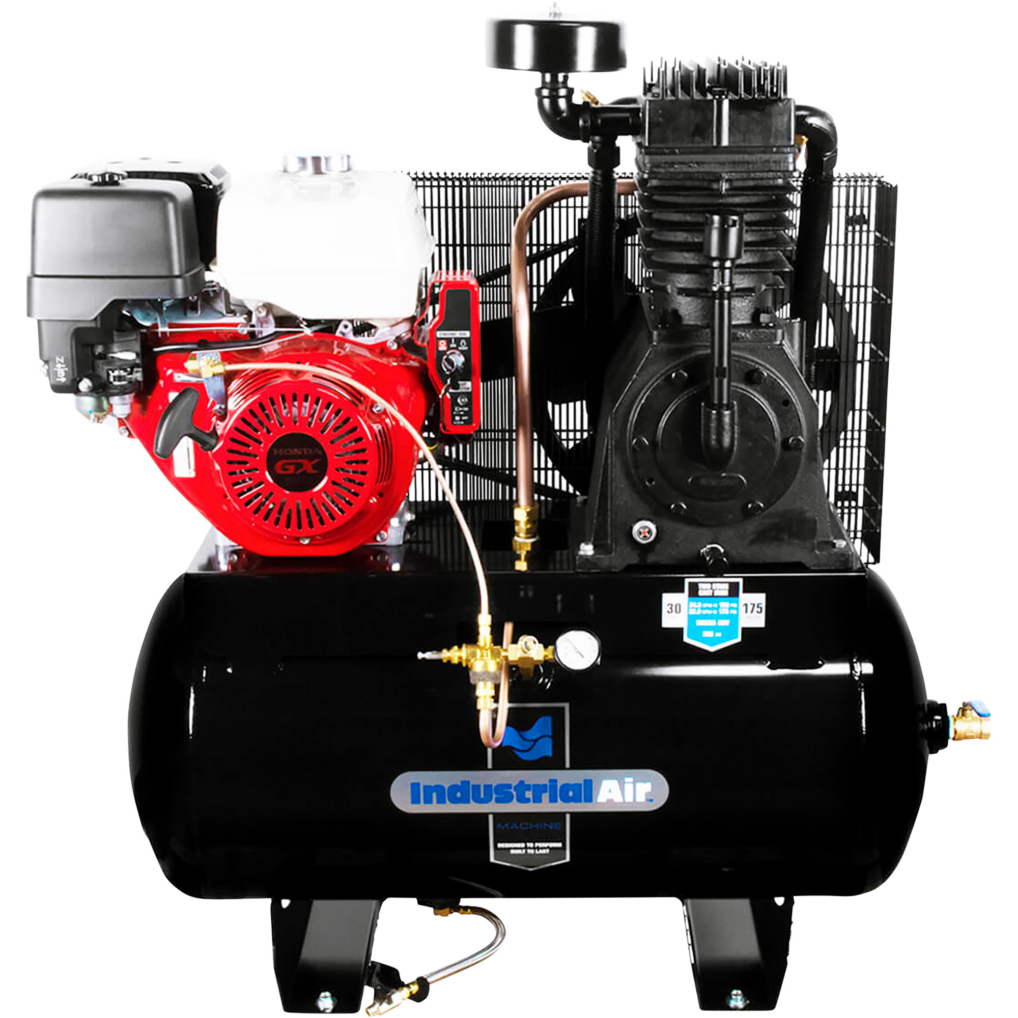 Industrial Air 13 HP, 30-Gallon Gas-Powered Truck Mount Air Compressor ...