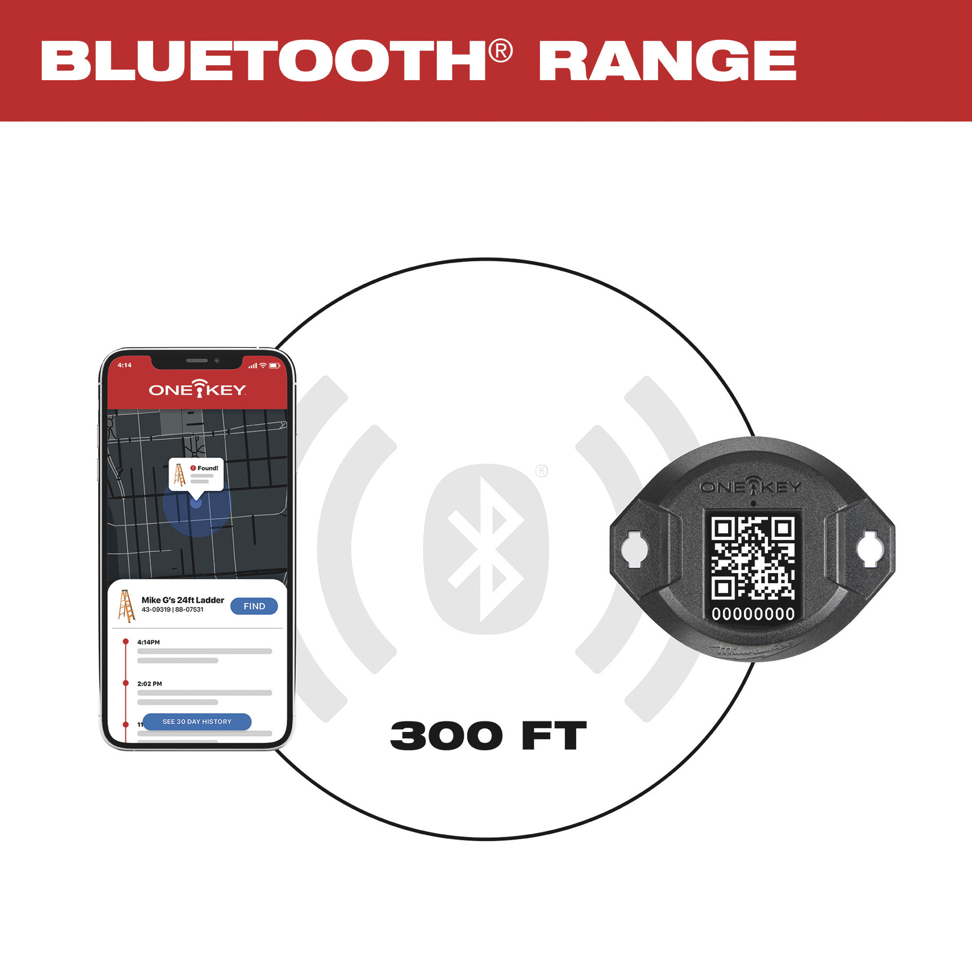 Milwaukee OneKey Bluetooth Tracking Tag, Model 48212301 Northern Tool