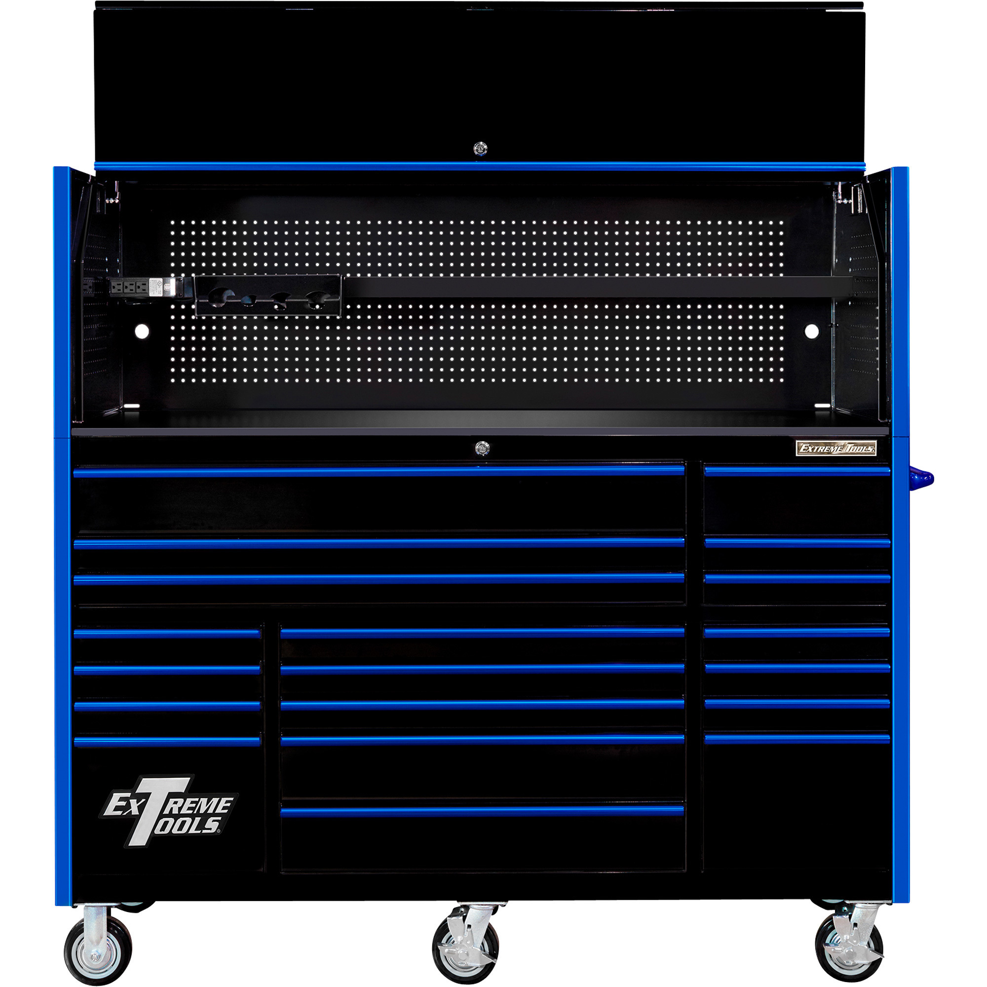 Upgraded 55 Inch Roller Cabinet, 12 Drawers, RX Series - Extreme Tools®