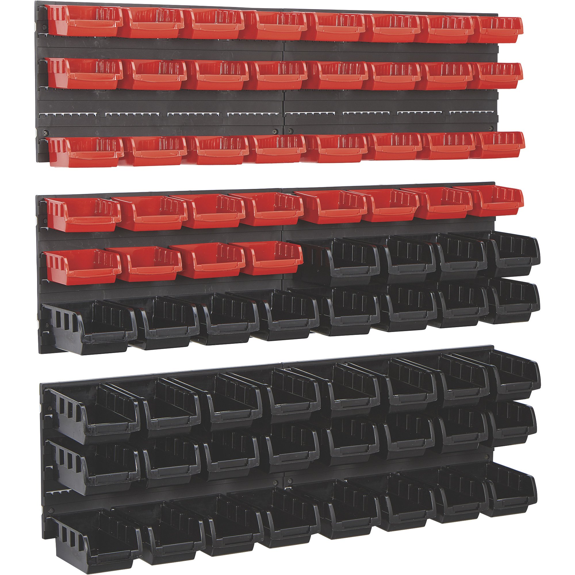 Ironton Heavy-Duty Plastic Storage Bins, 4-Pc. Set, 5in.H, Model