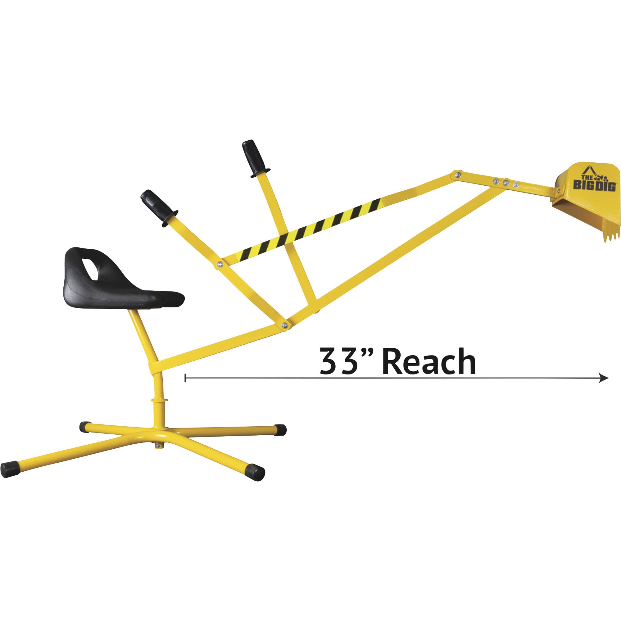 The Big Dig Metal Sandbox Excavator Digger Toy with Rotating Seat ...