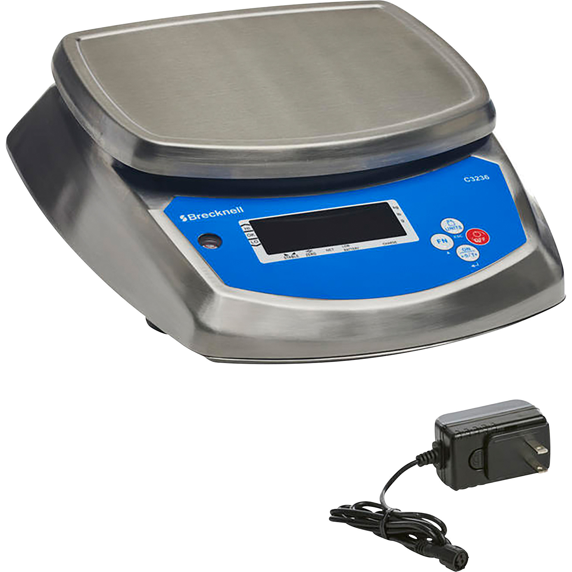 Brecknell Food-Grade Stainless Steel Digital Scale — 30-Lb. Capacity,  0.002-Lb. Increments, Model# C3236
