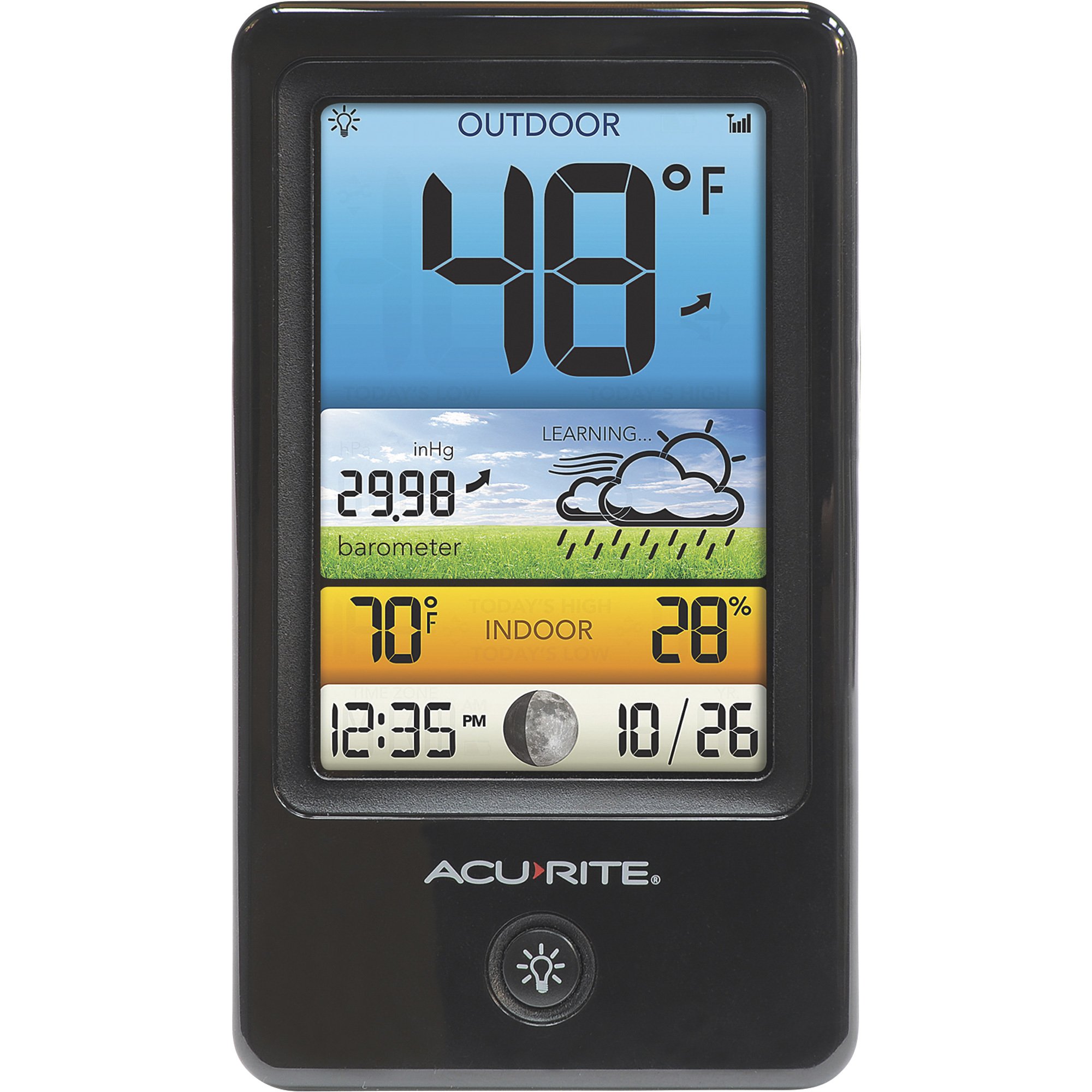 AcuRite Wireless Home Weather Station with Color Display, Indoor Outdoor  Thermometer and Temperature Sensor