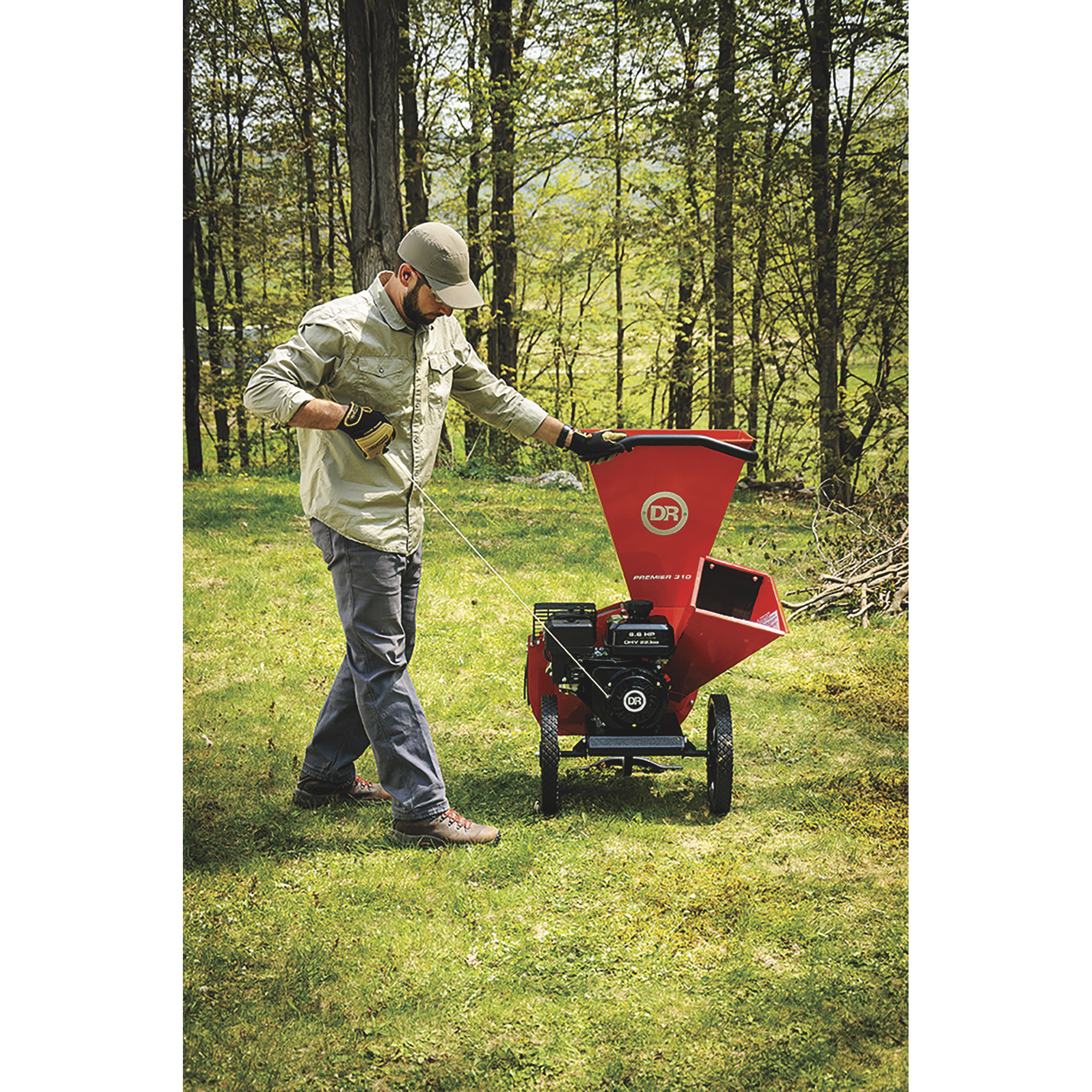 DR Power Wood Chipper/Shredder — 223cc Rato OHV Engine, 3in. Chipping