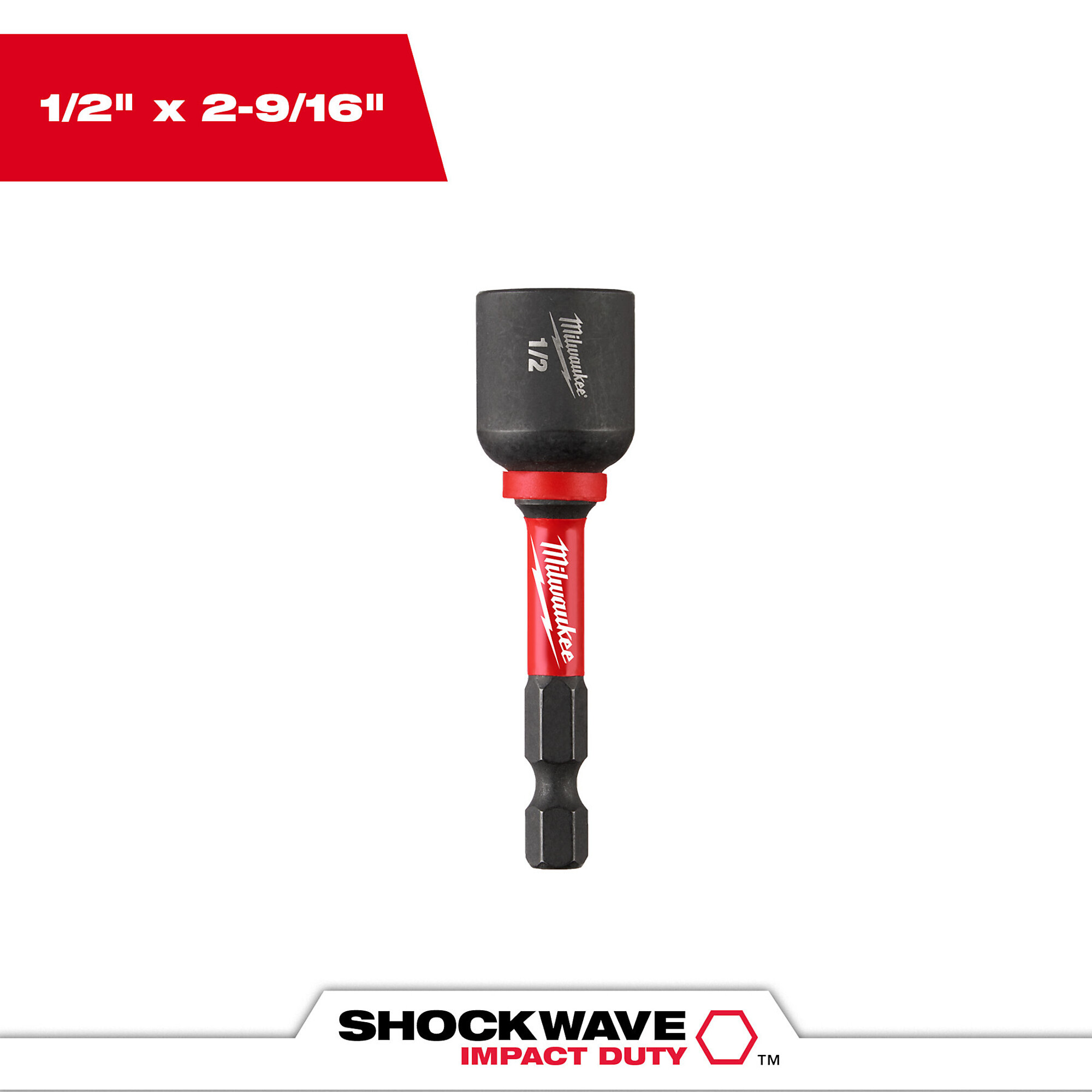 Milwaukee Shockwave Impact Duty Magnetic Nut Driver, Model# 49-66-4537