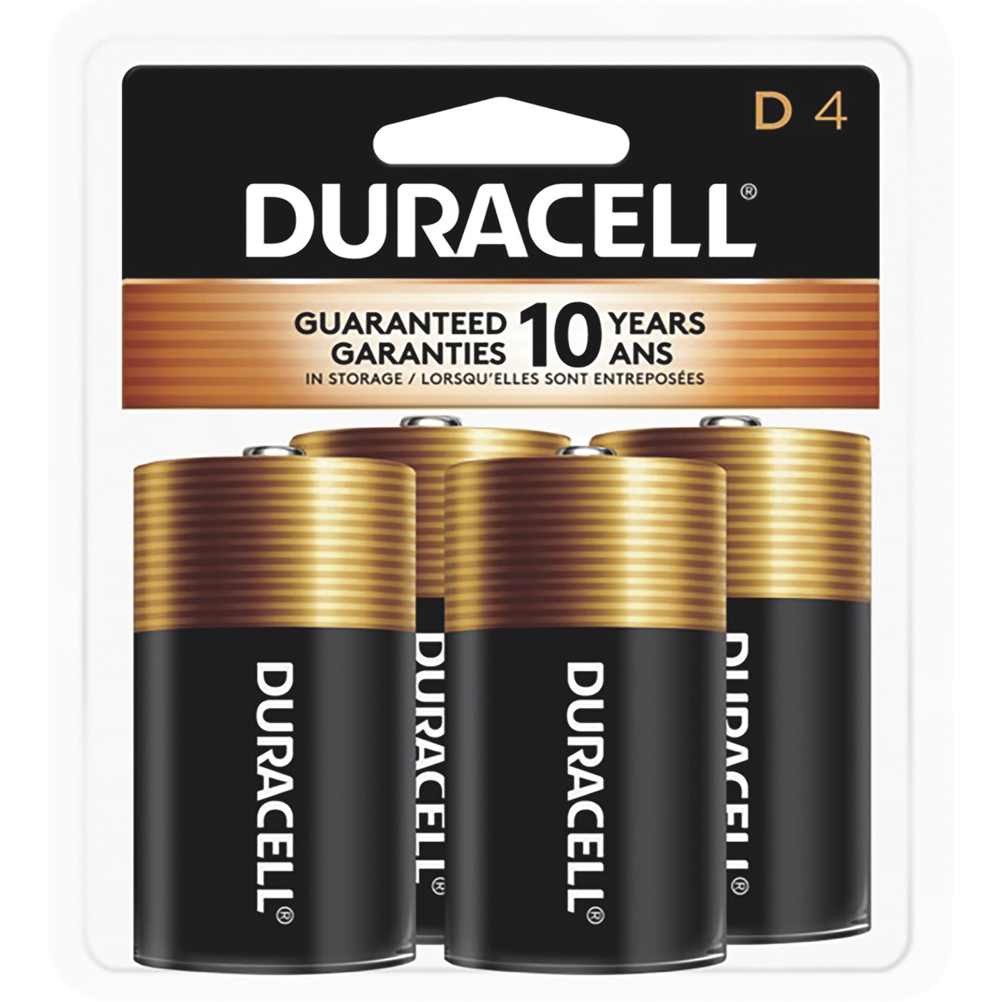 Duracell Coppertop D Batteries, 4-Pk.