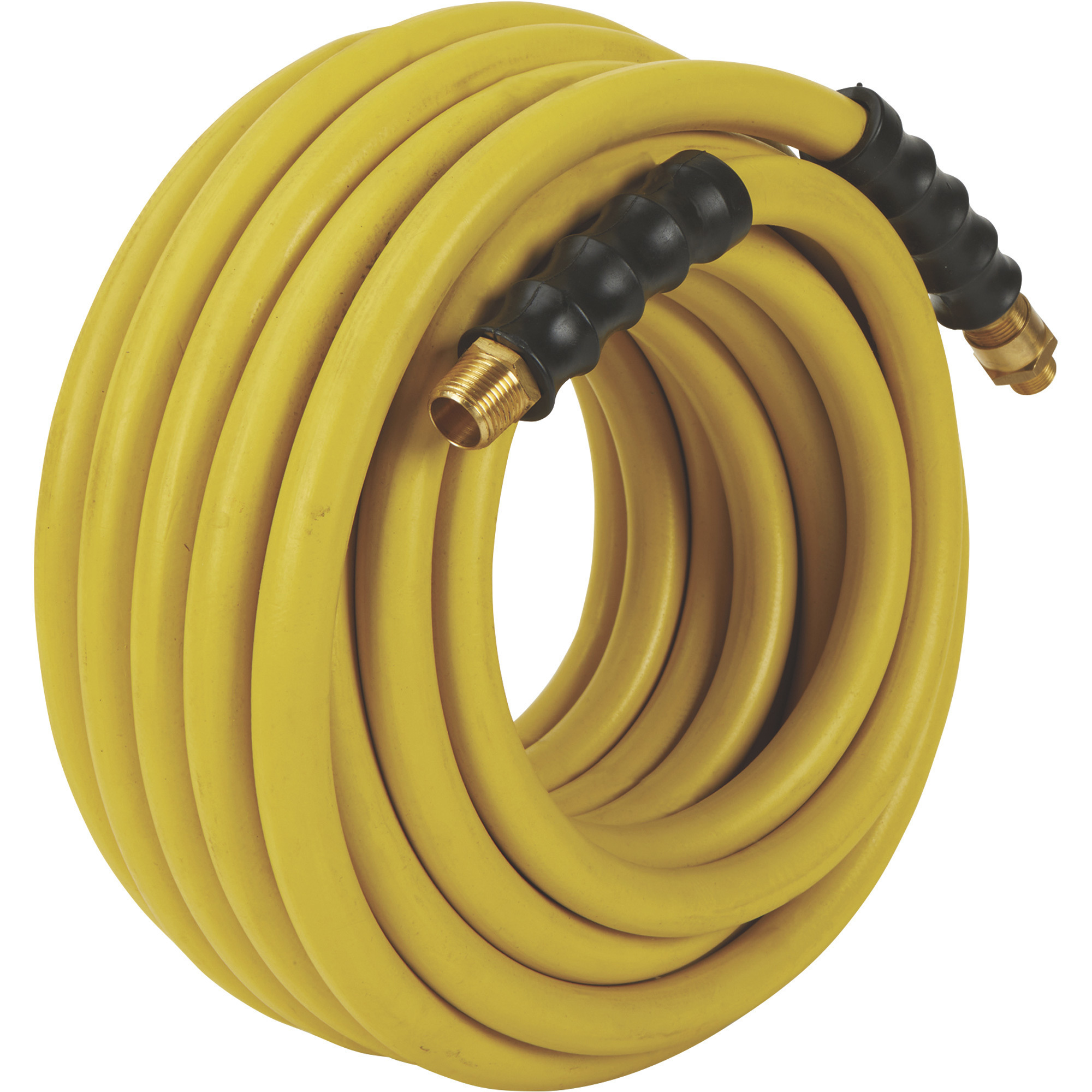 Klutch Oil-Resistant Rubber Air Hose, 1/2Inch x 100ft., with 1/2Inch-3/8Inch Reducer, 300 psi, Model OS12100-NT