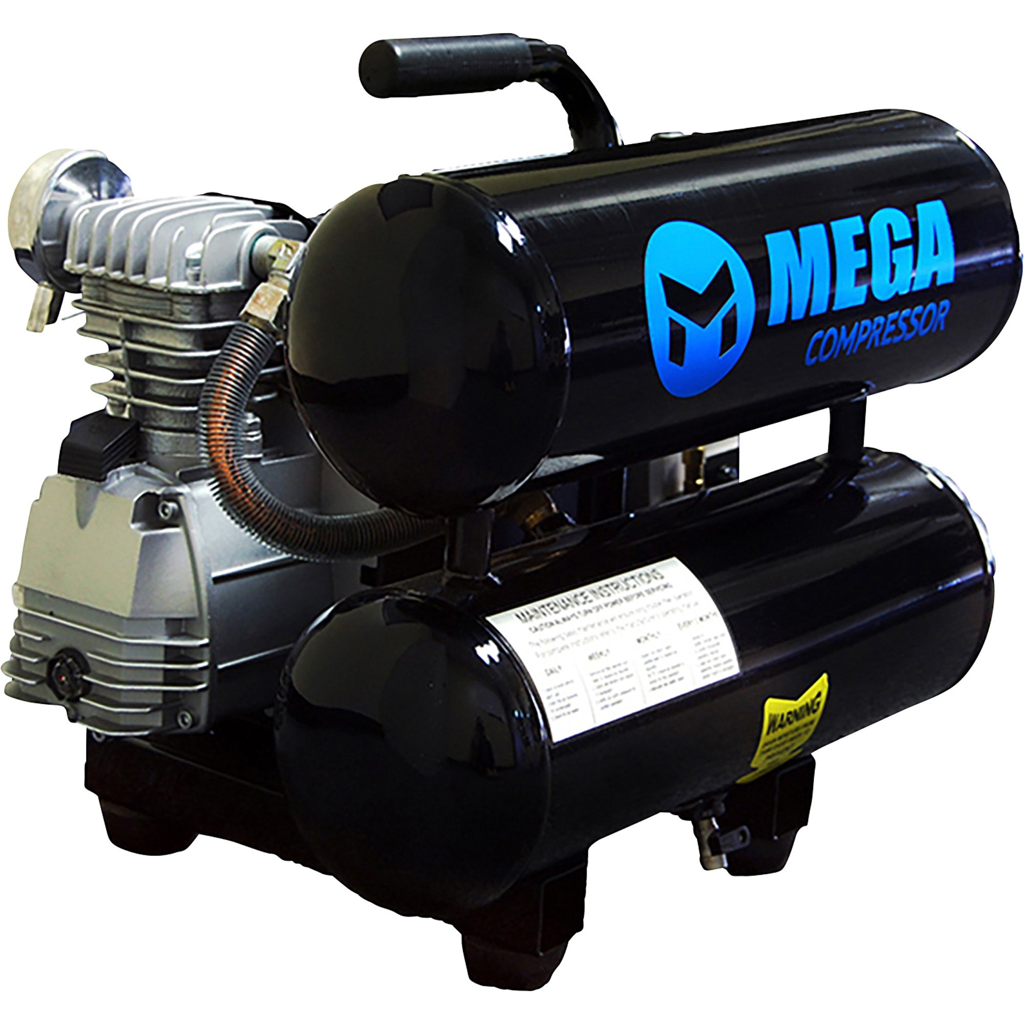 Mega Portable Electric Air Compressor — 2 HP, 4 Gallons, Model# MP ...