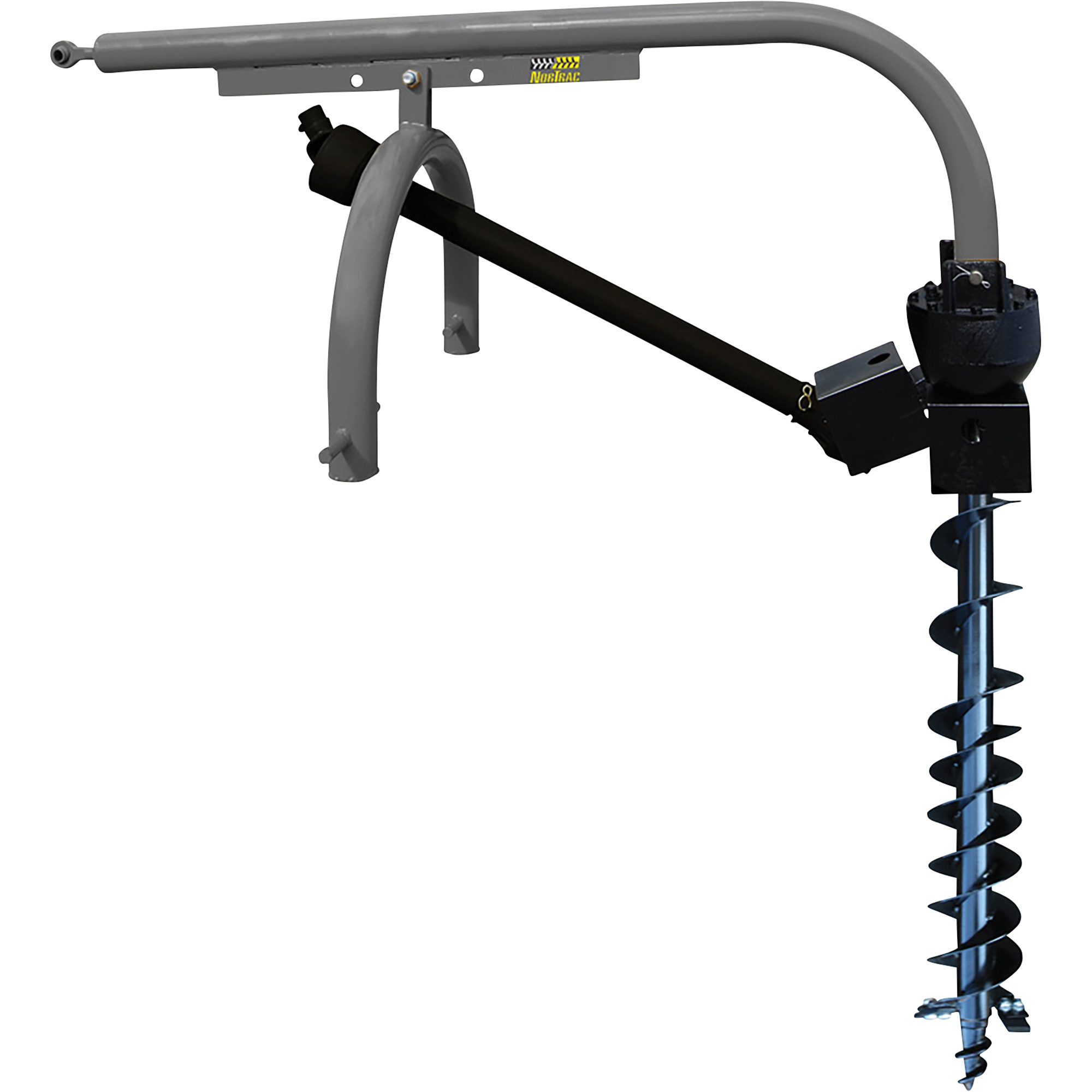 NorTrac 3-Pt. PTO Post Hole Digger, 6in. Auger, Tractor Attachment, Category 1