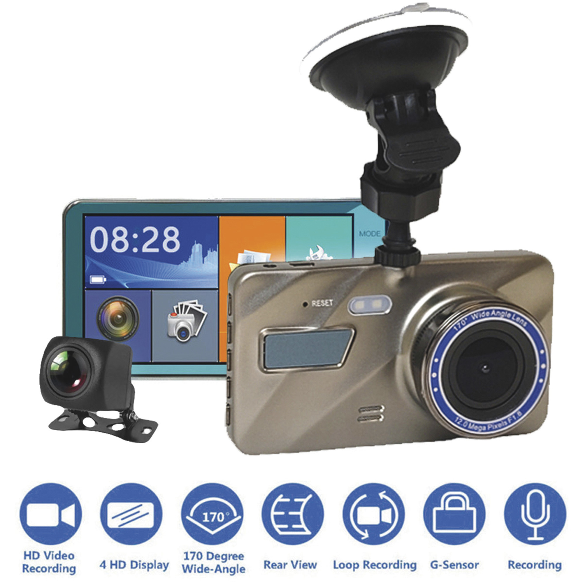 Top Dawg Black Box 1080P Dash Cam, 2-4 Cam MDVR System, For Fleets/ Truckers