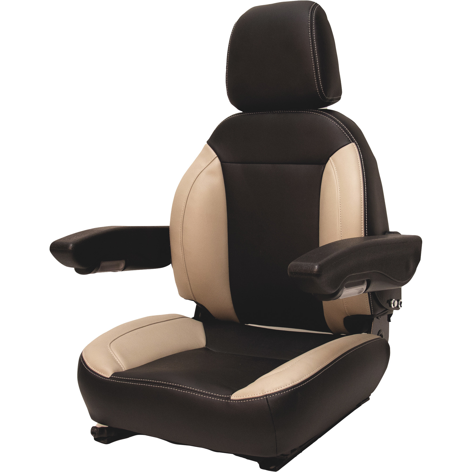 Black Talon Premium High-Back Seat with Lumbar Support and Armrests, Black and Gray, Model# 445000BG