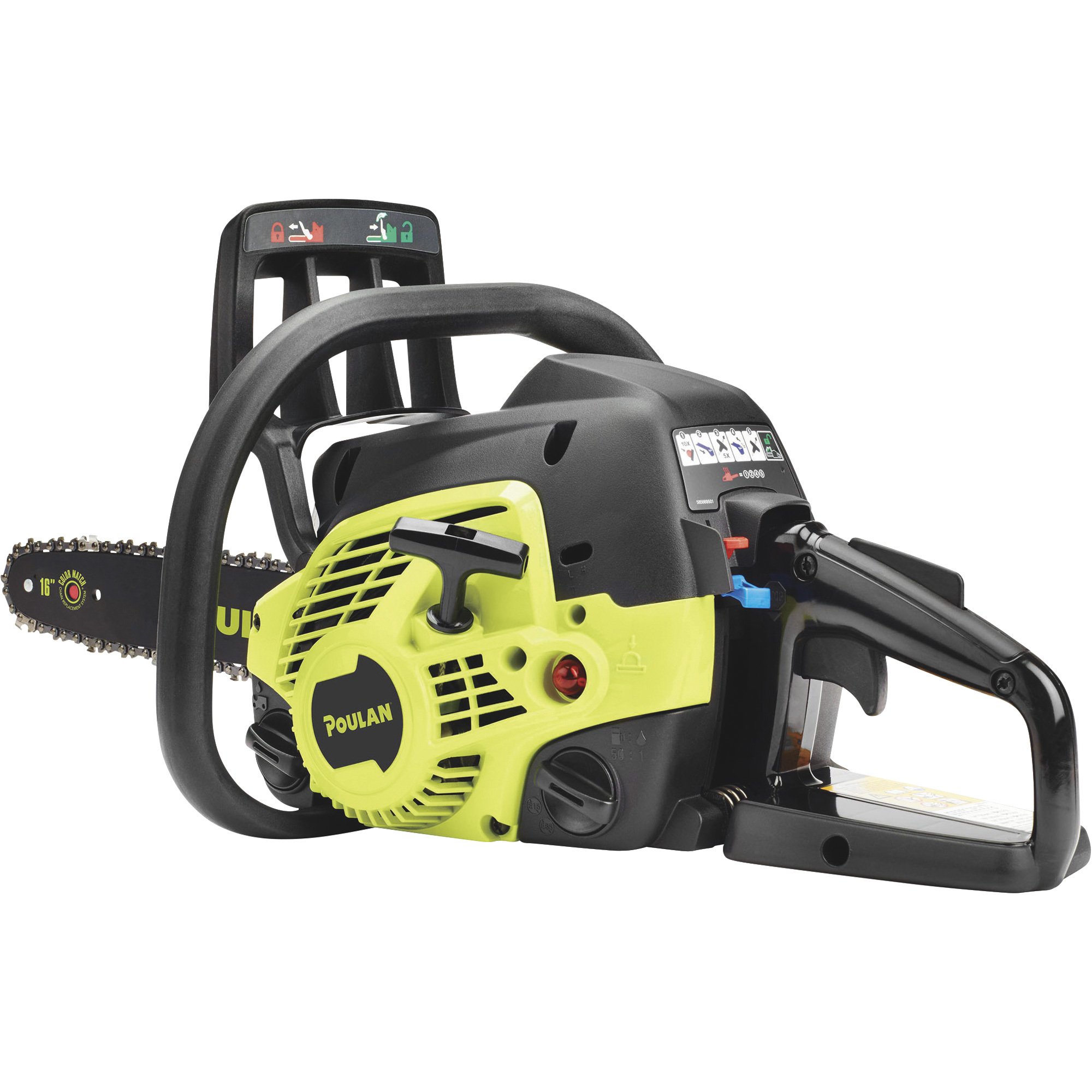 Poulan 2 Cycle Gas Chainsaw — 16in Bar 38cc Model Pl3816 Northern Tool 6731