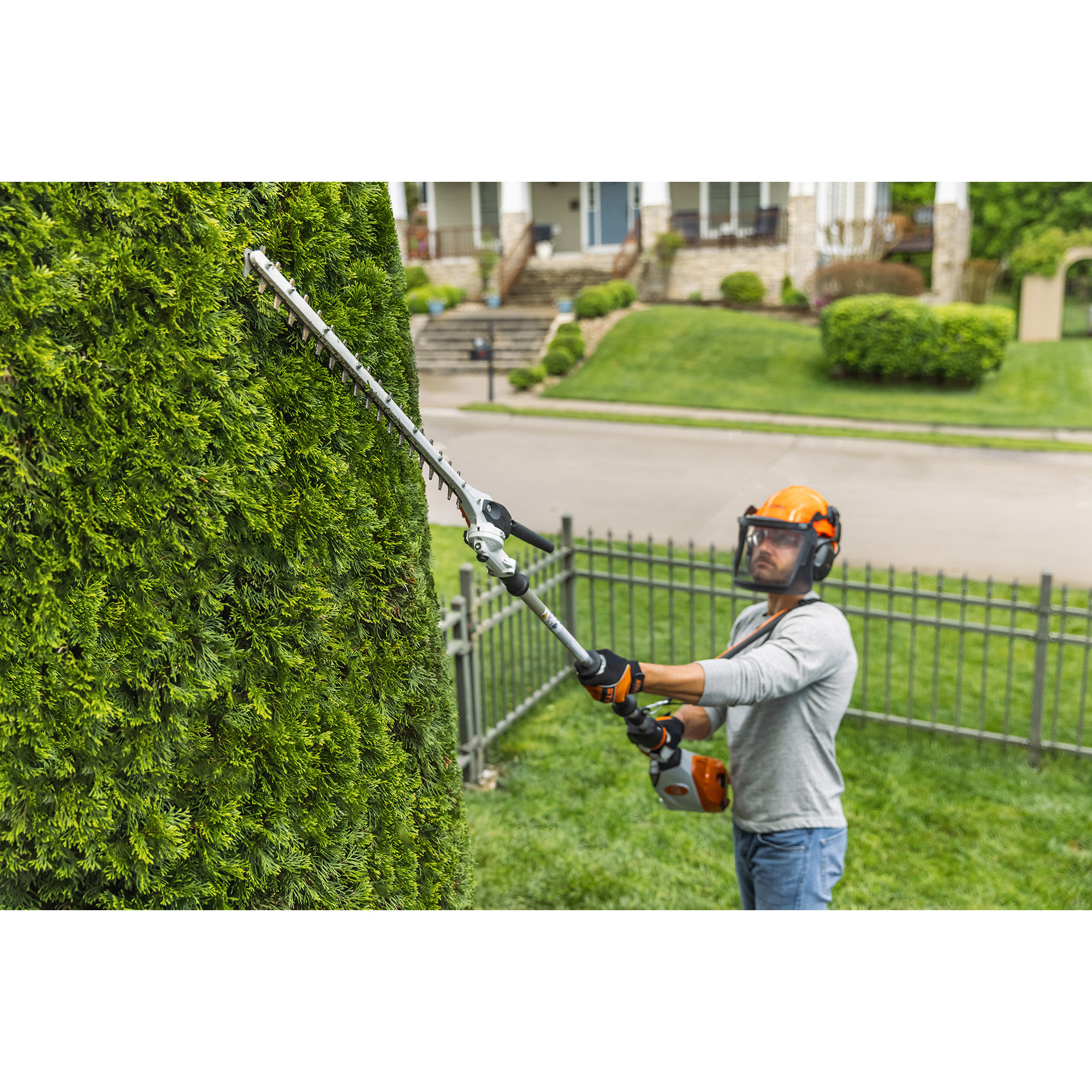 STIHL BatteryOperated ProGrade BatteryPowered Hedge Trimmer — 145° Adjustable Blade, Model