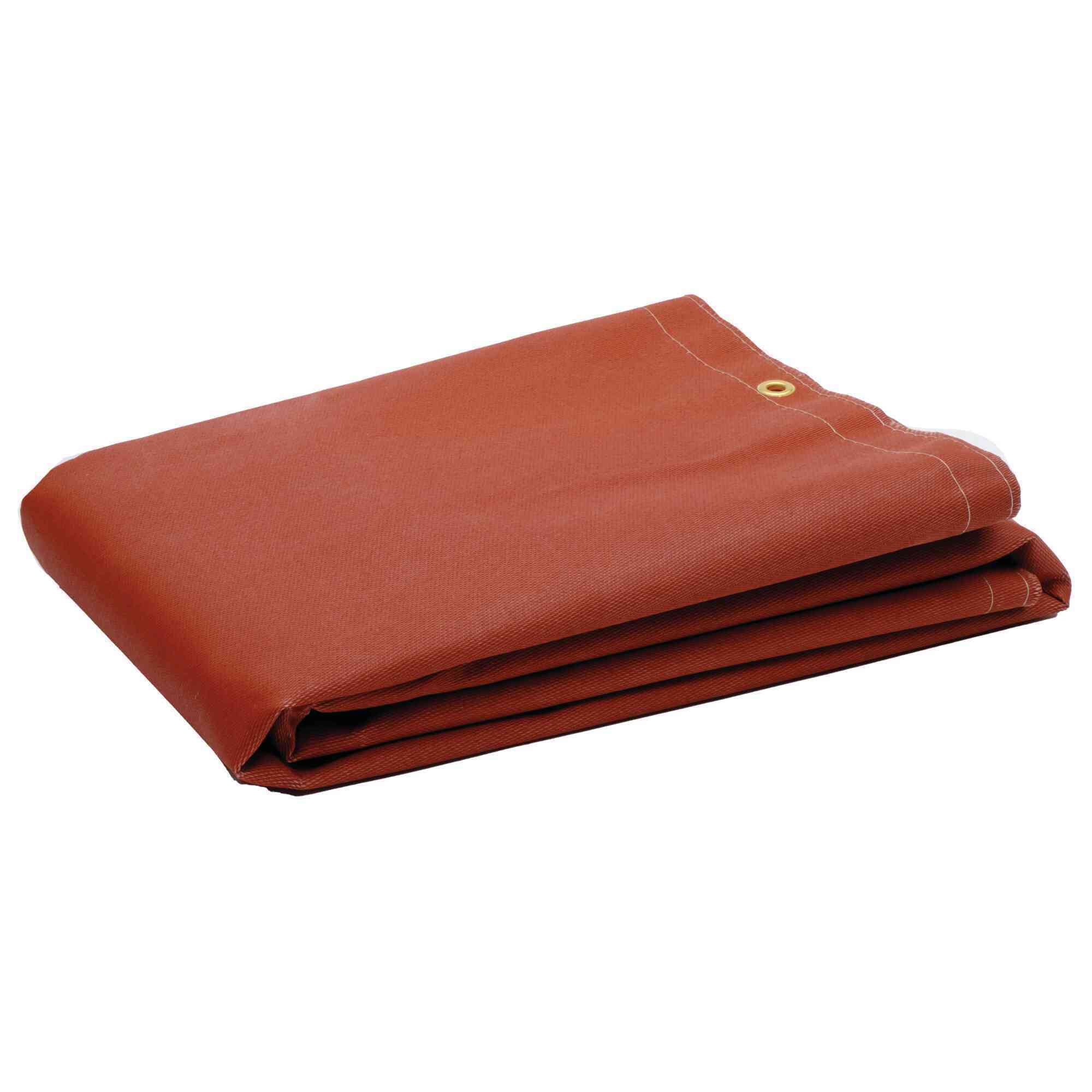 Jackson Safety Silicone-Coated Fiberglass Welding Blanket, 8ft.L x 6ft.W, Model# 36155