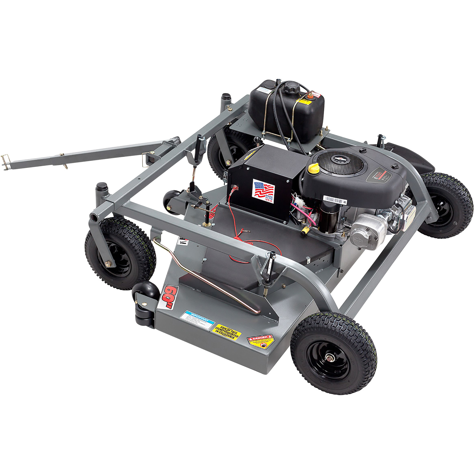 Swisher Finish Cut PullBehind Trailmower with Electric Start — 15 1/2