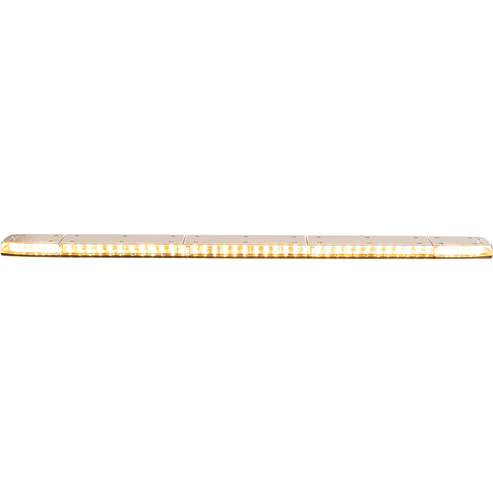 Ecco LED Light Bar, 48in., Amber/Clear, Permanent Mount, Model#