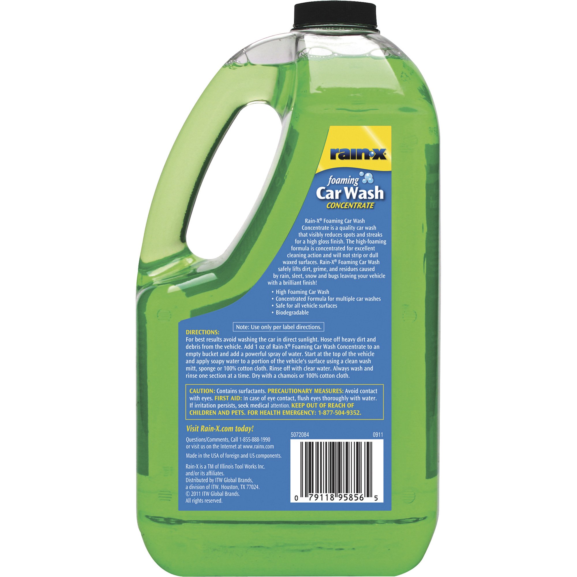 RainX Foaming Car Wash Concentrate — 100Oz., Model 5072084