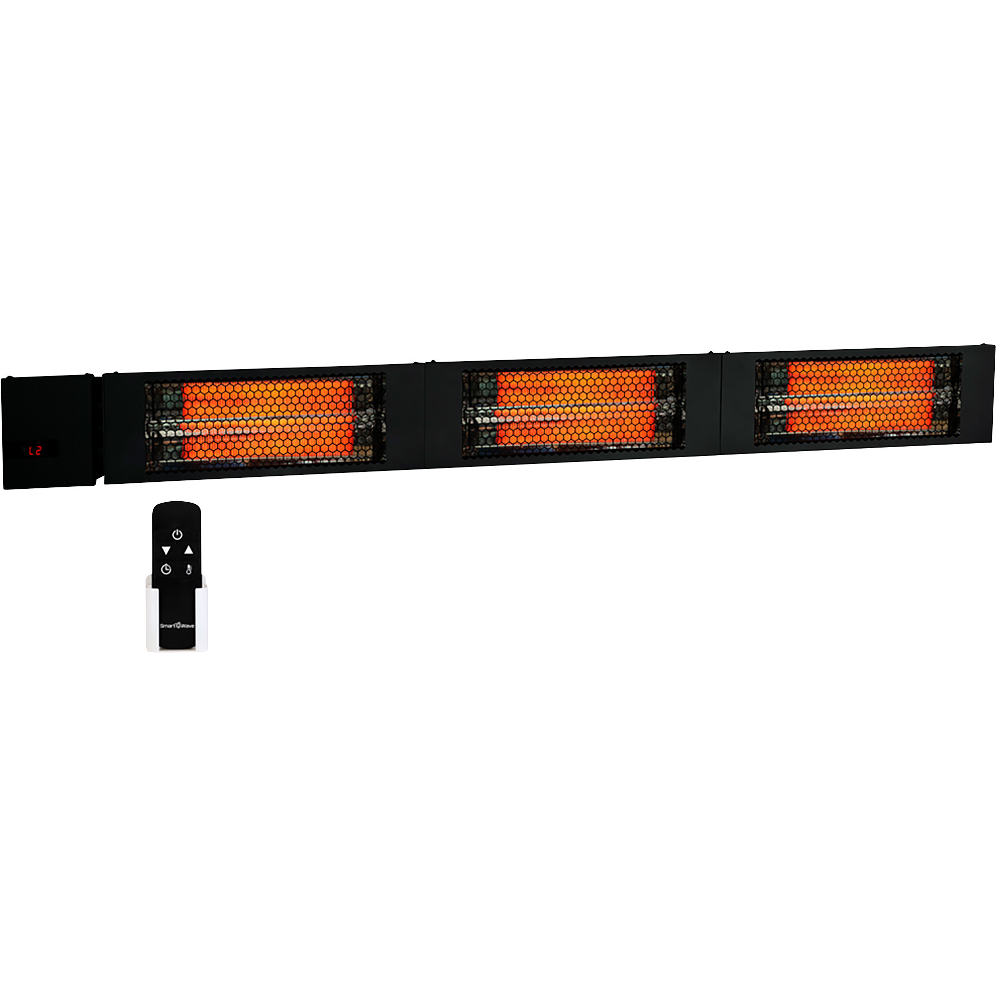 King Electrical 60in. Radiant Patio Heater with Remote Control, Black, 4500W, 208V, Model# RK2045-RMT-BLK
