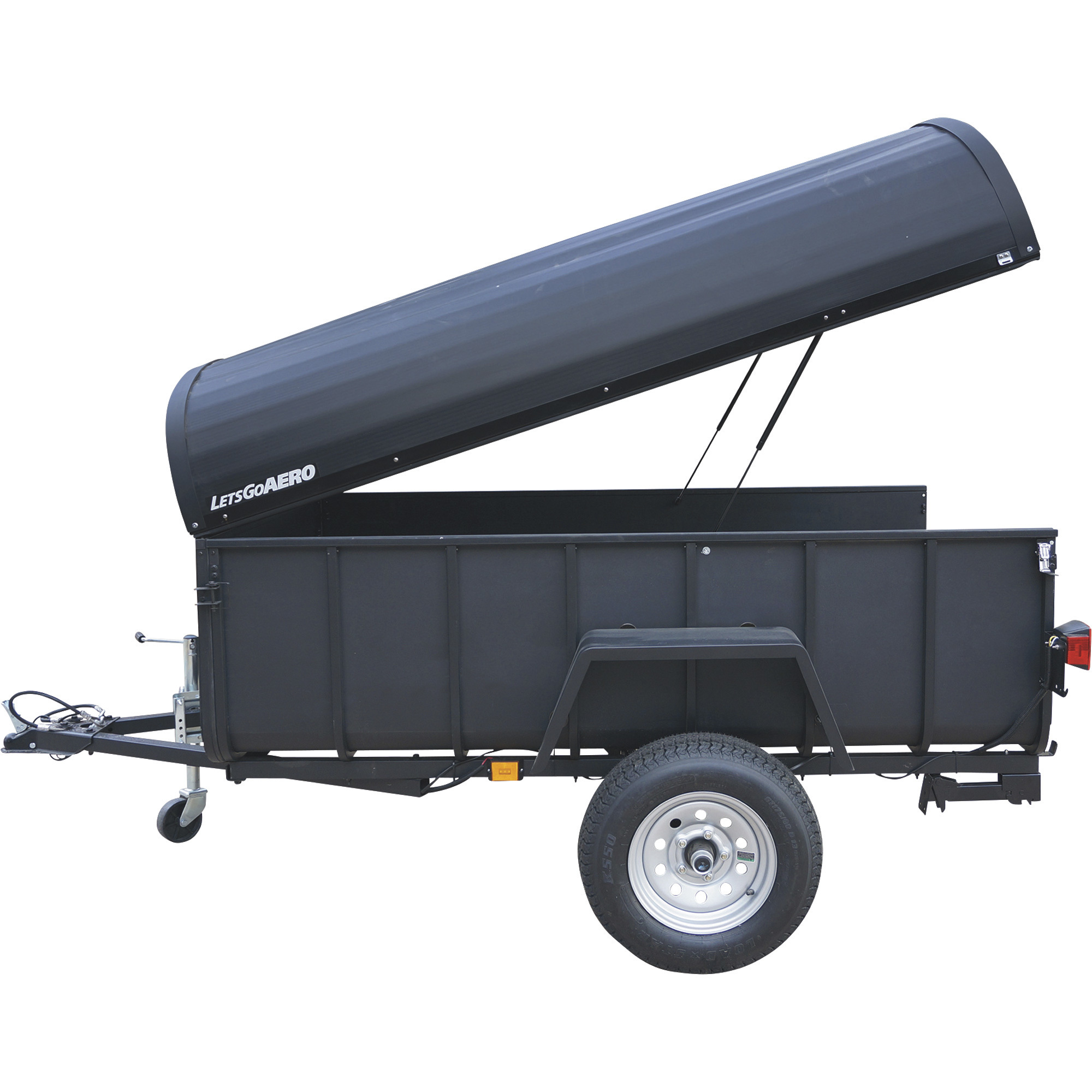 Let's Go Aero Hexcap Hardshell Trailer Cover, 87.5in.L x 57.25in.W x ...