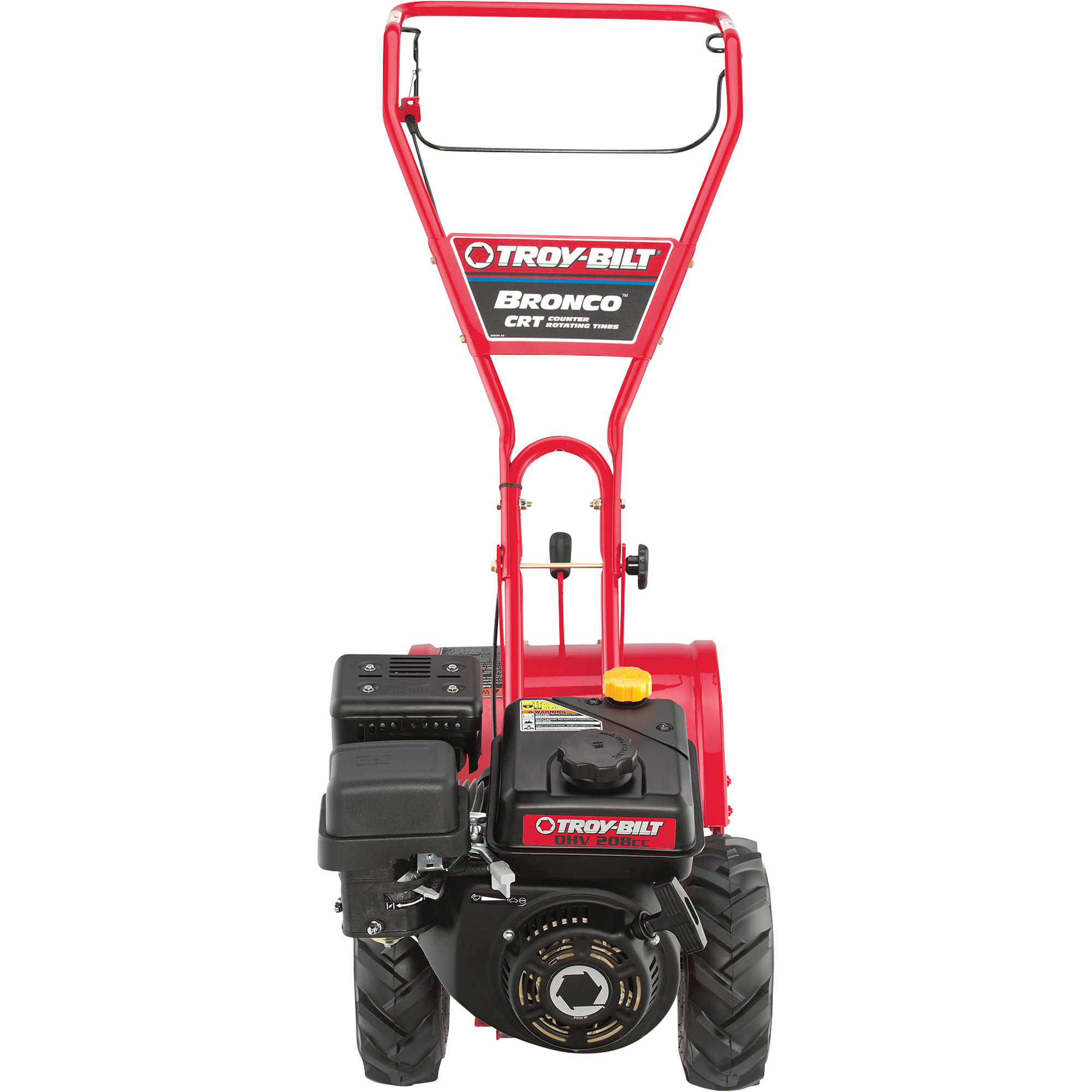 TroyBilt Bronco CRT Rear Tine Tiller, 14in. Tilling Width, 6in
