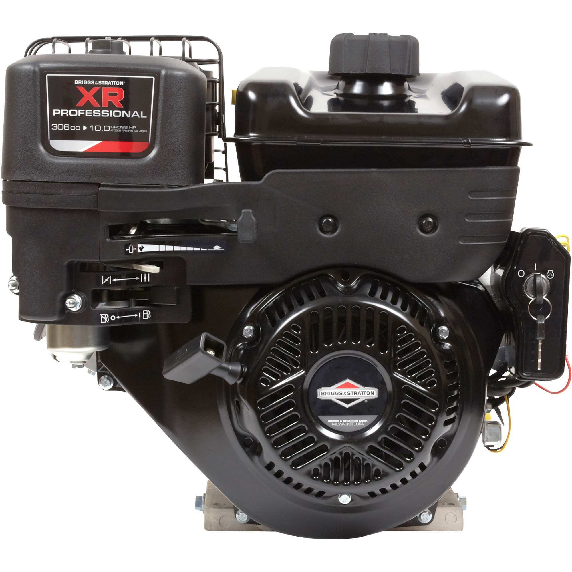 Briggs & Stratton Horizontal OVH Engine 306cc, 1in. x 3 31/34in. Shaft, Model# 19N137-0242-F1