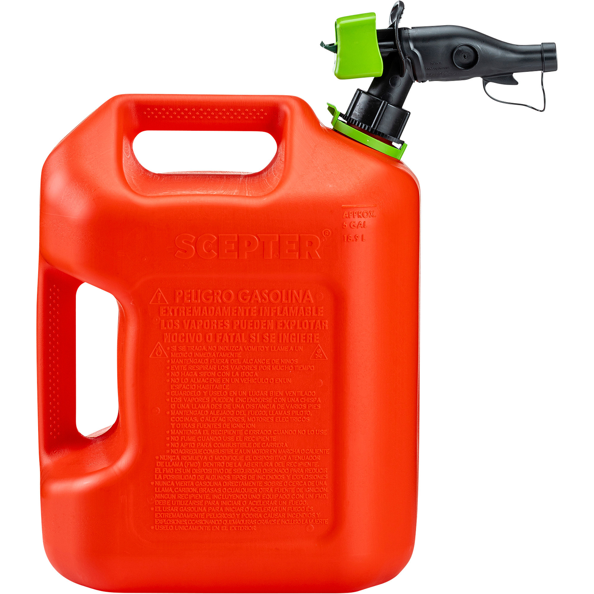 Scepter Gas Can with SmartControl Spout, 5 Gallons, Red, Model FSCG571