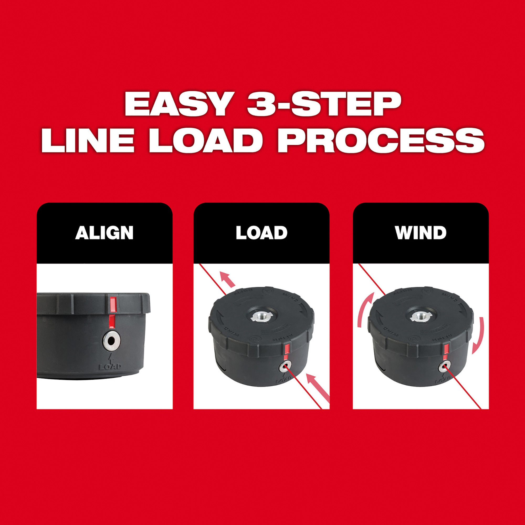 Milwaukee Easy Load Trimmer Head GEN2, Model# 49-16-2748