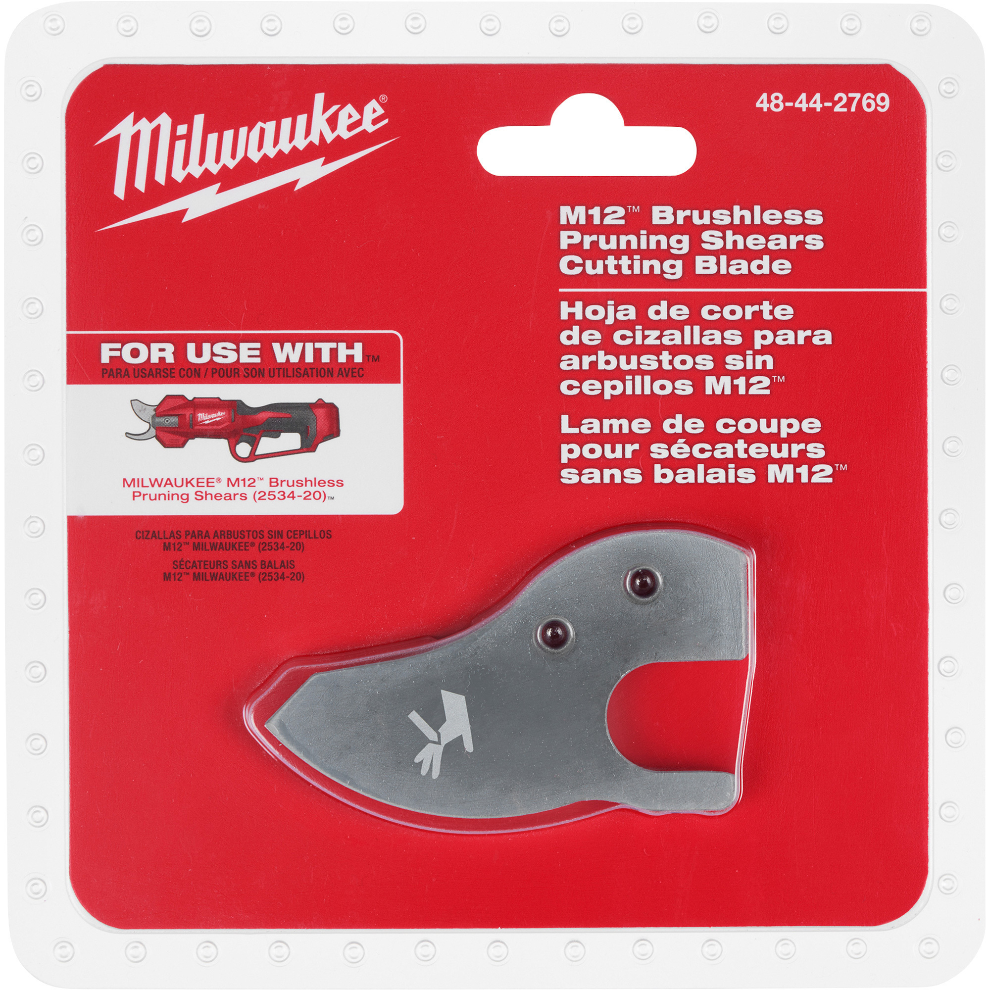 Milwaukee M12 Pruning Sheers Replacement Cutting Blade, Model# 48-44-2769