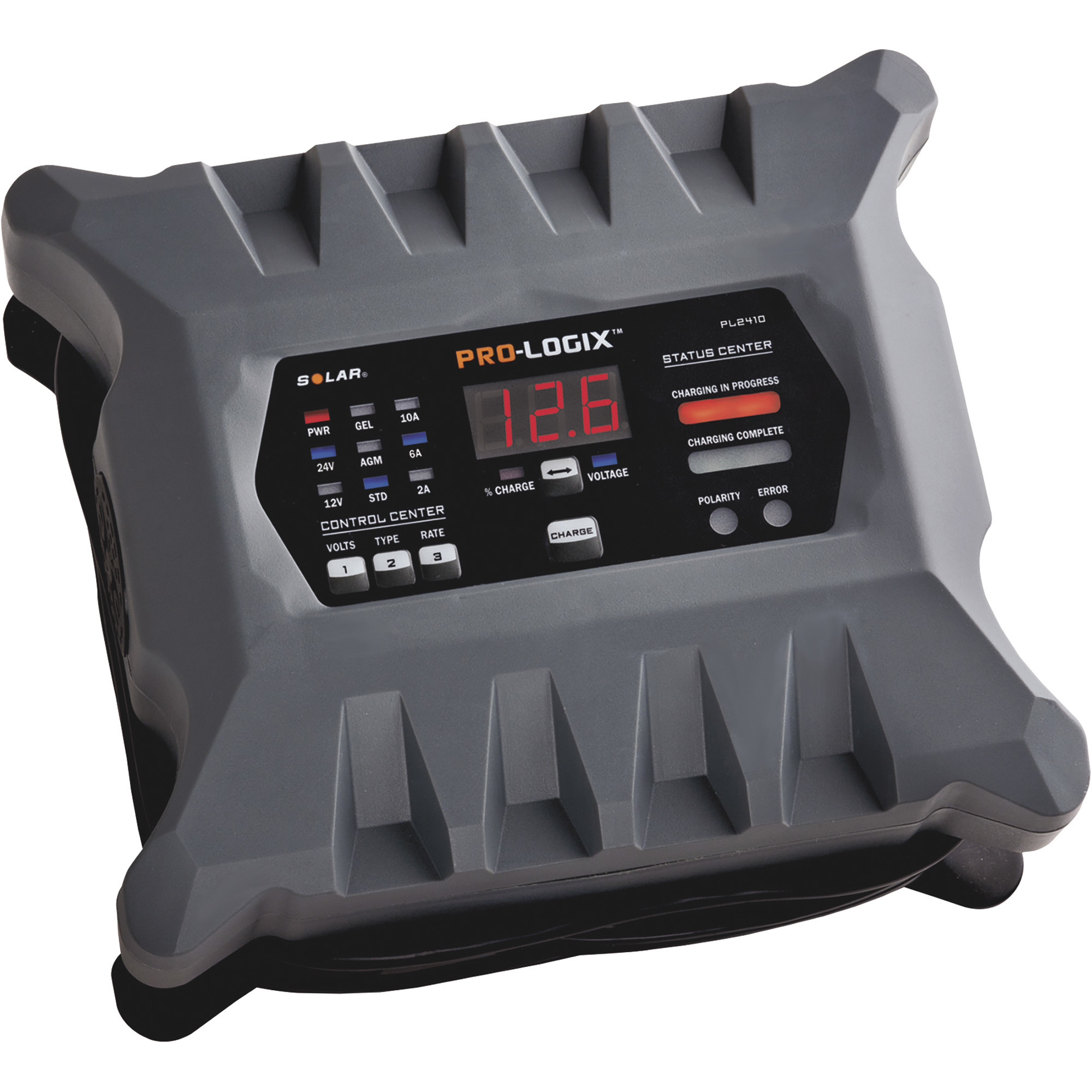 Pro-Logix Intelligent Battery Charger/Maintainer, 12/24 Volt, 10/6/2 Amps, Model# PL2410