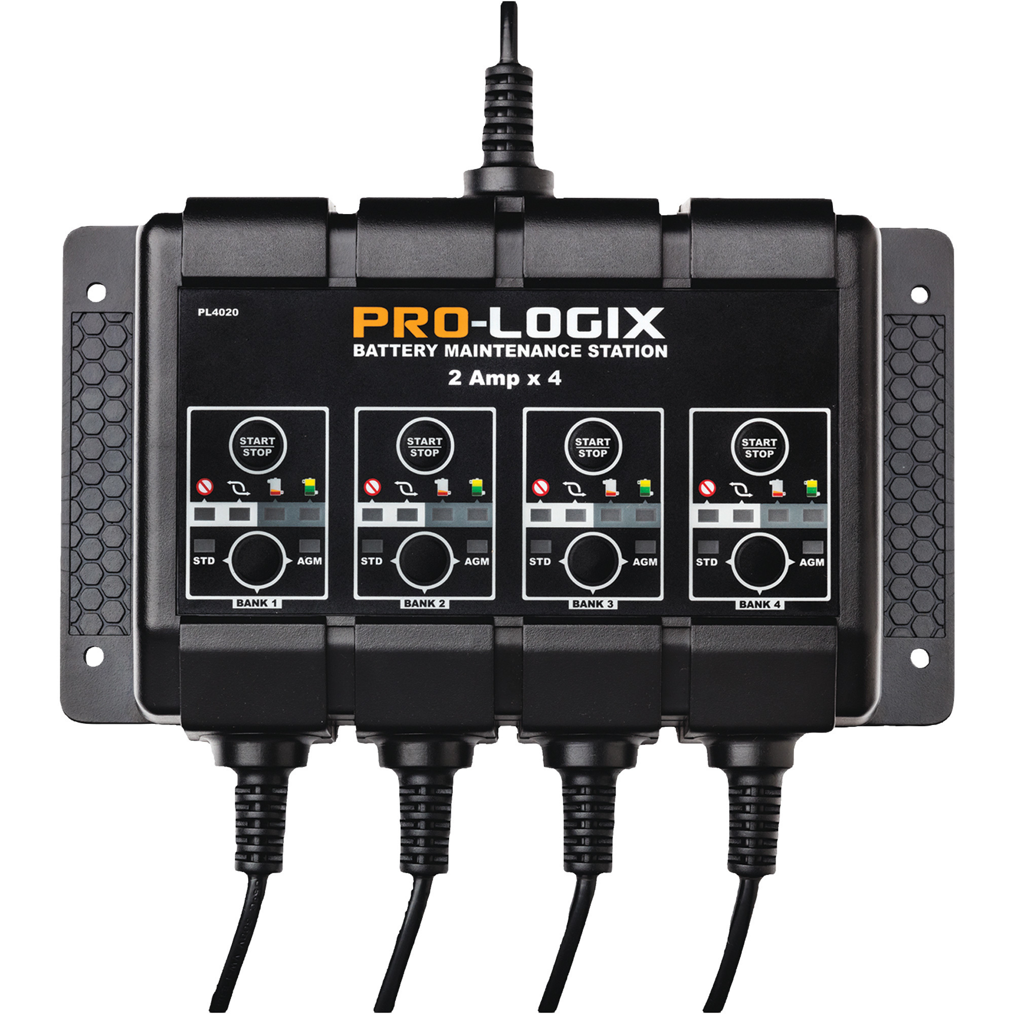 Pro-Logix Battery Maintenance Station, 2 Amps x 4 Channels, Model# PL4020
