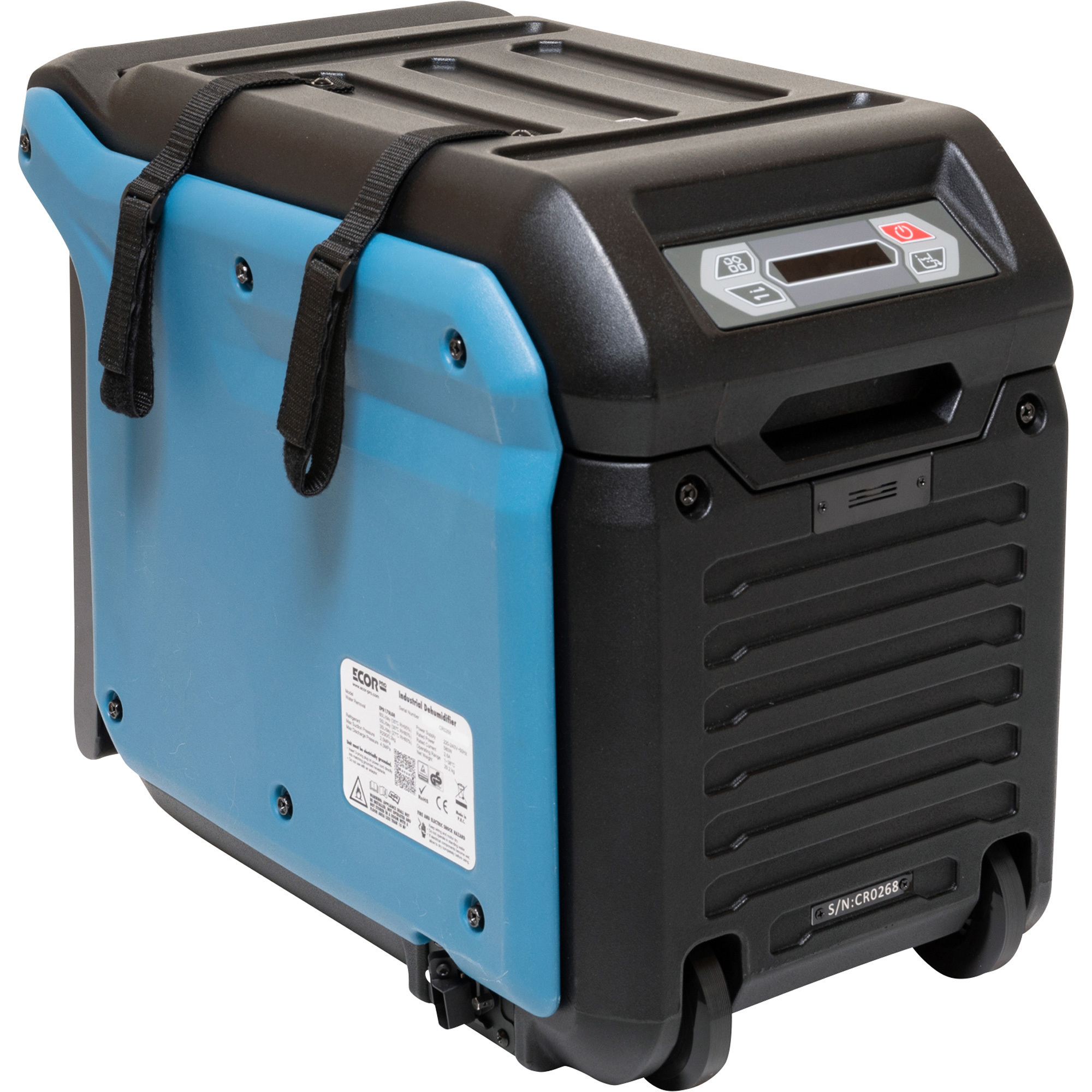 ECOR PRO Compact LGR Dehumidifier, 80/170-Pint Capacity, Model# EPD170LGR-BL