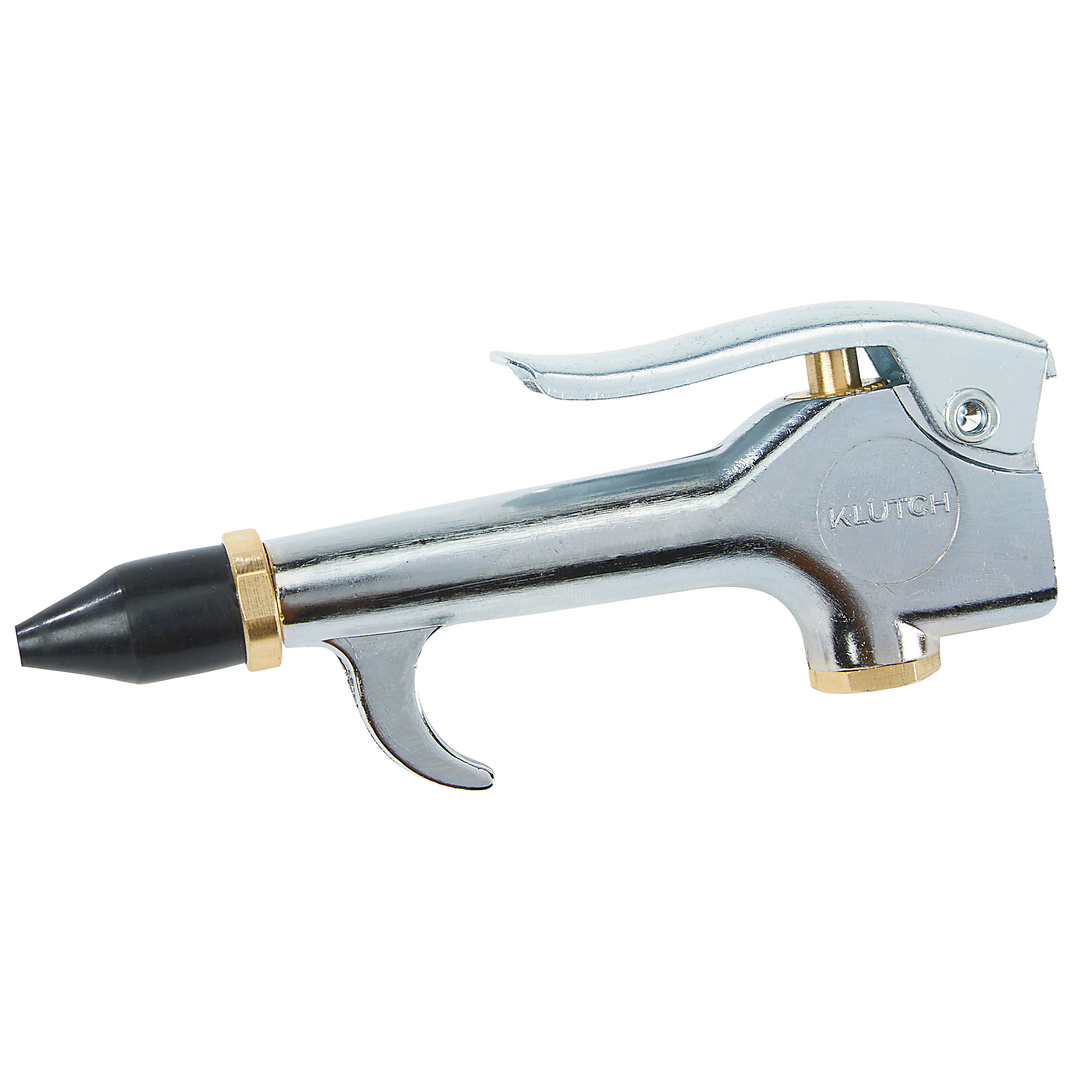 Klutch 4-3/4in.L Rubber-Tipped Blow Gun, 150 Max. PSI, 1/4in. NPT Air Inlet