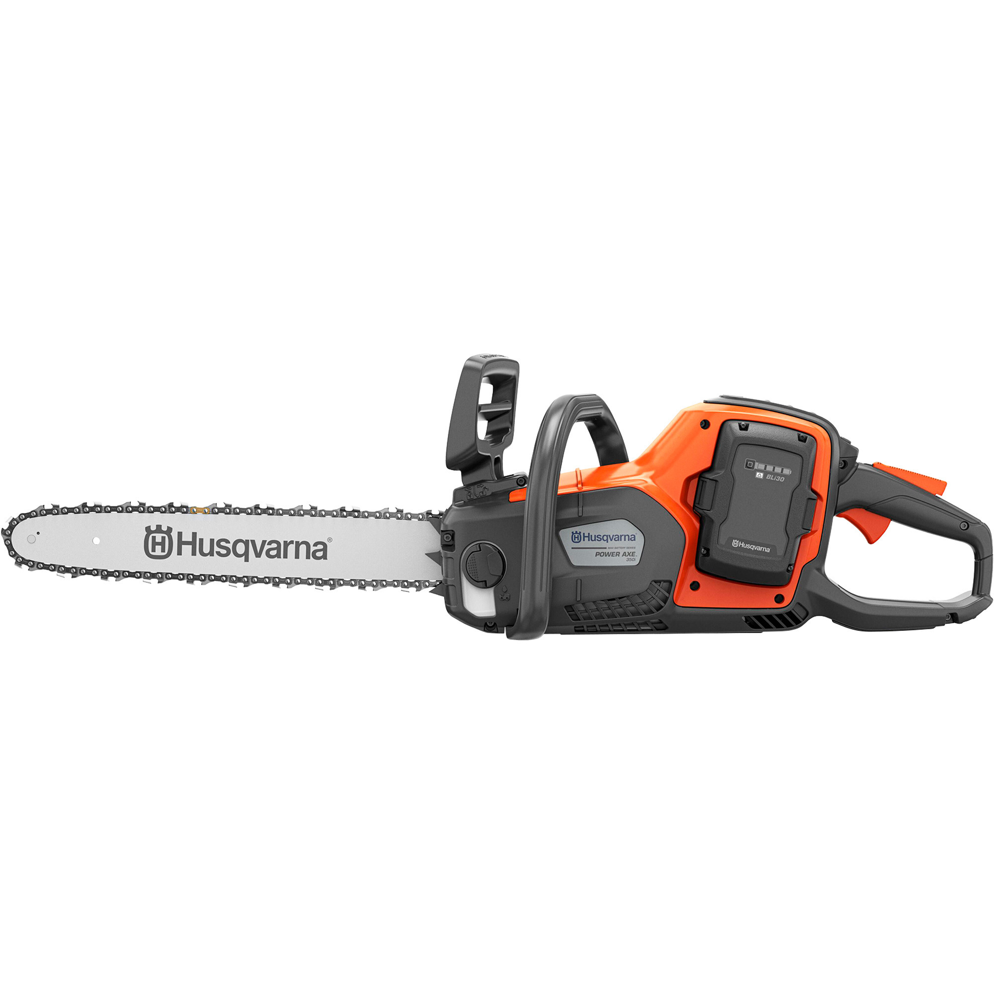 Husqvarna 350i Power Axe Cordless Chainsaw, 18in. Bar, 40V, 7.5 Ah Li-Ion Battery and Charger, Model# 350i