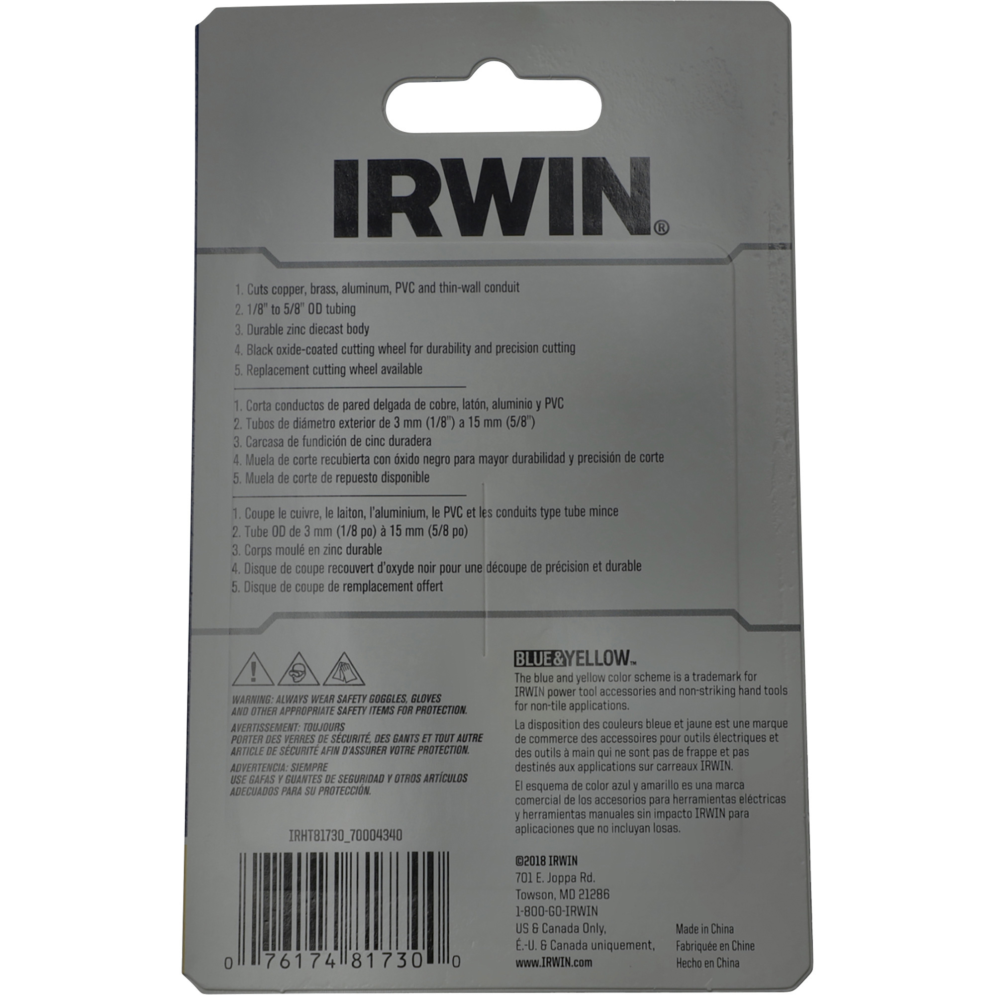 Irwin Mini Tubing Cutter Northern Tool