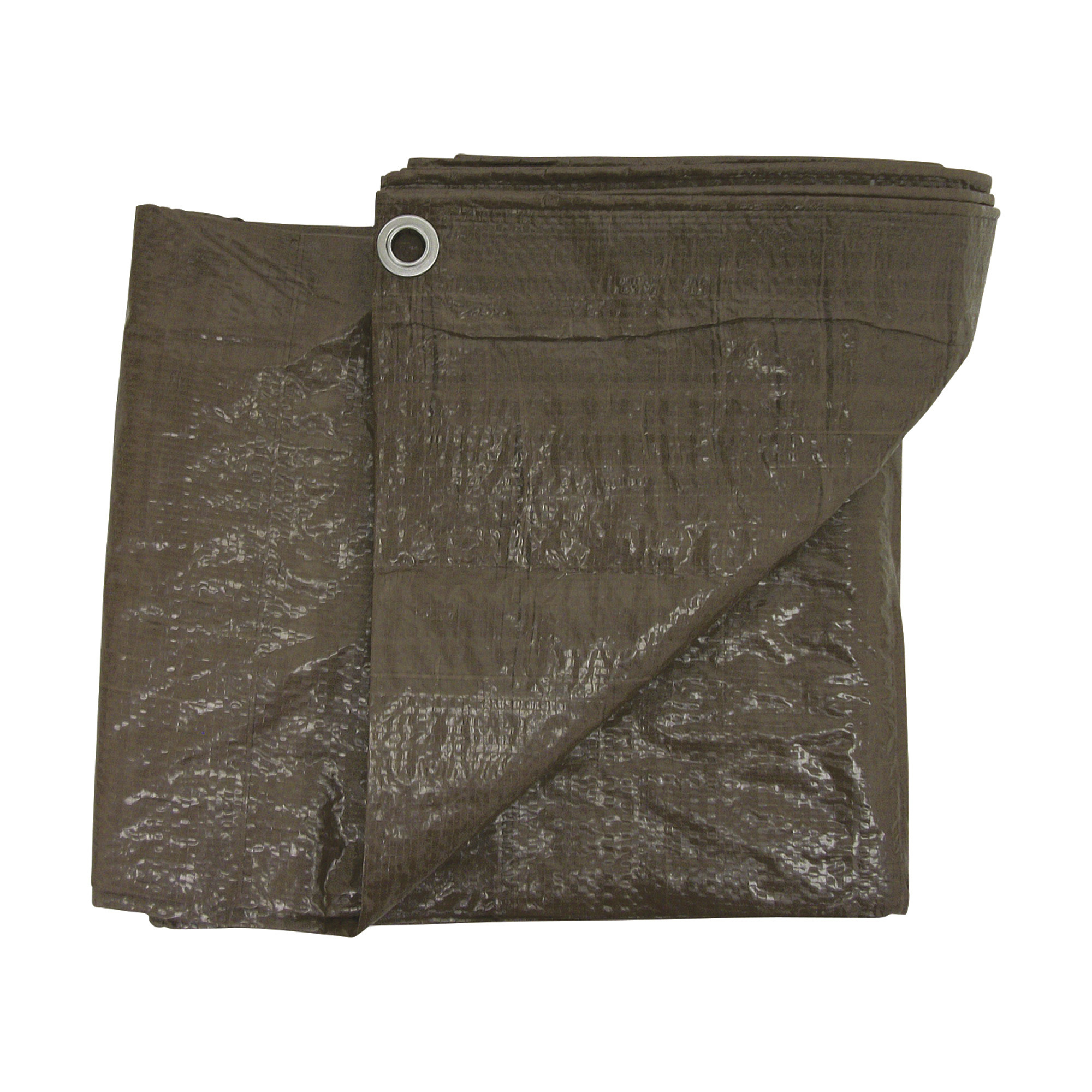 Dize Poly Tarp, Brown, 12ft. x 20ft., Model# BT1220
