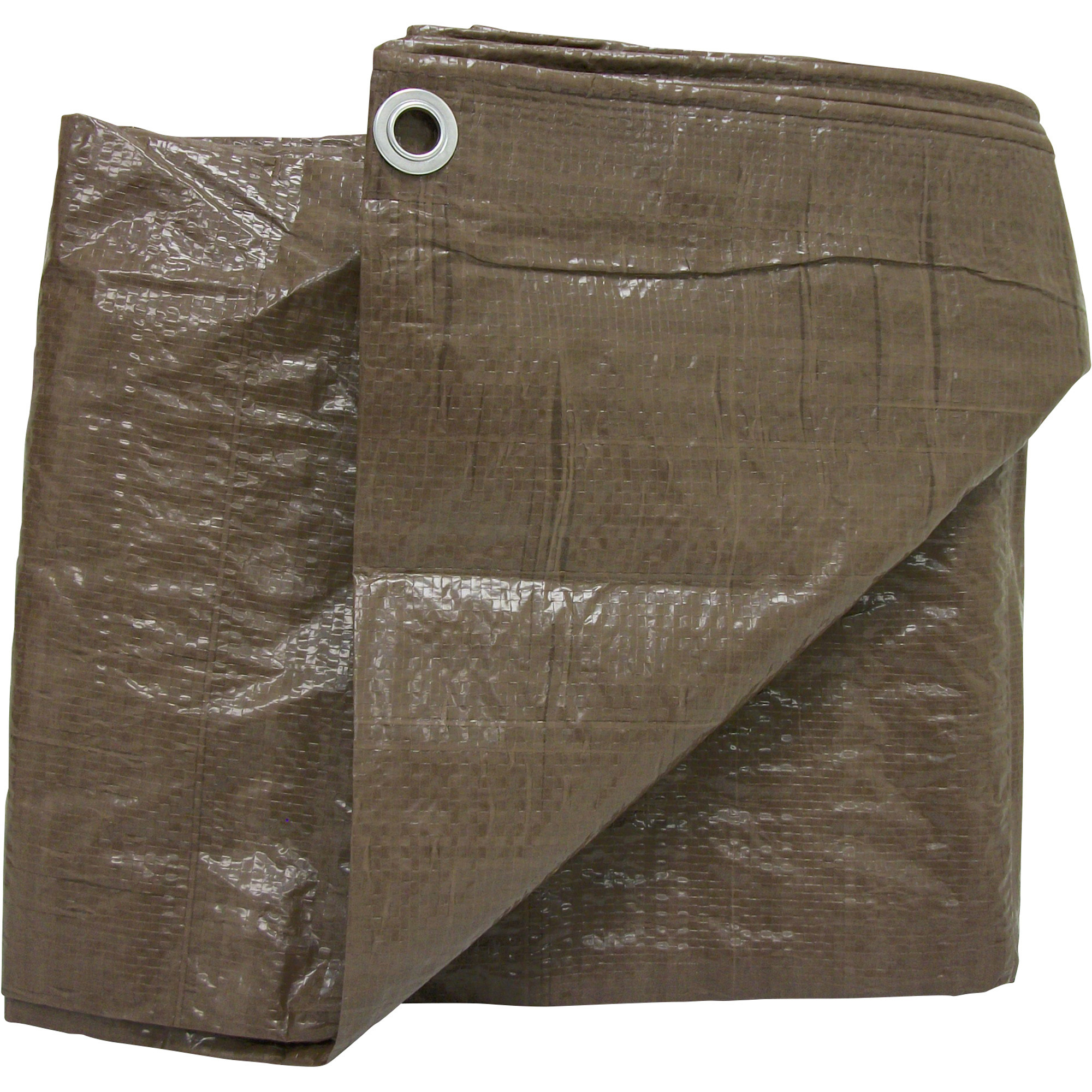 Dize Brown Poly Tarp, Brown, 8ft. x 10ft., Model# BT0810